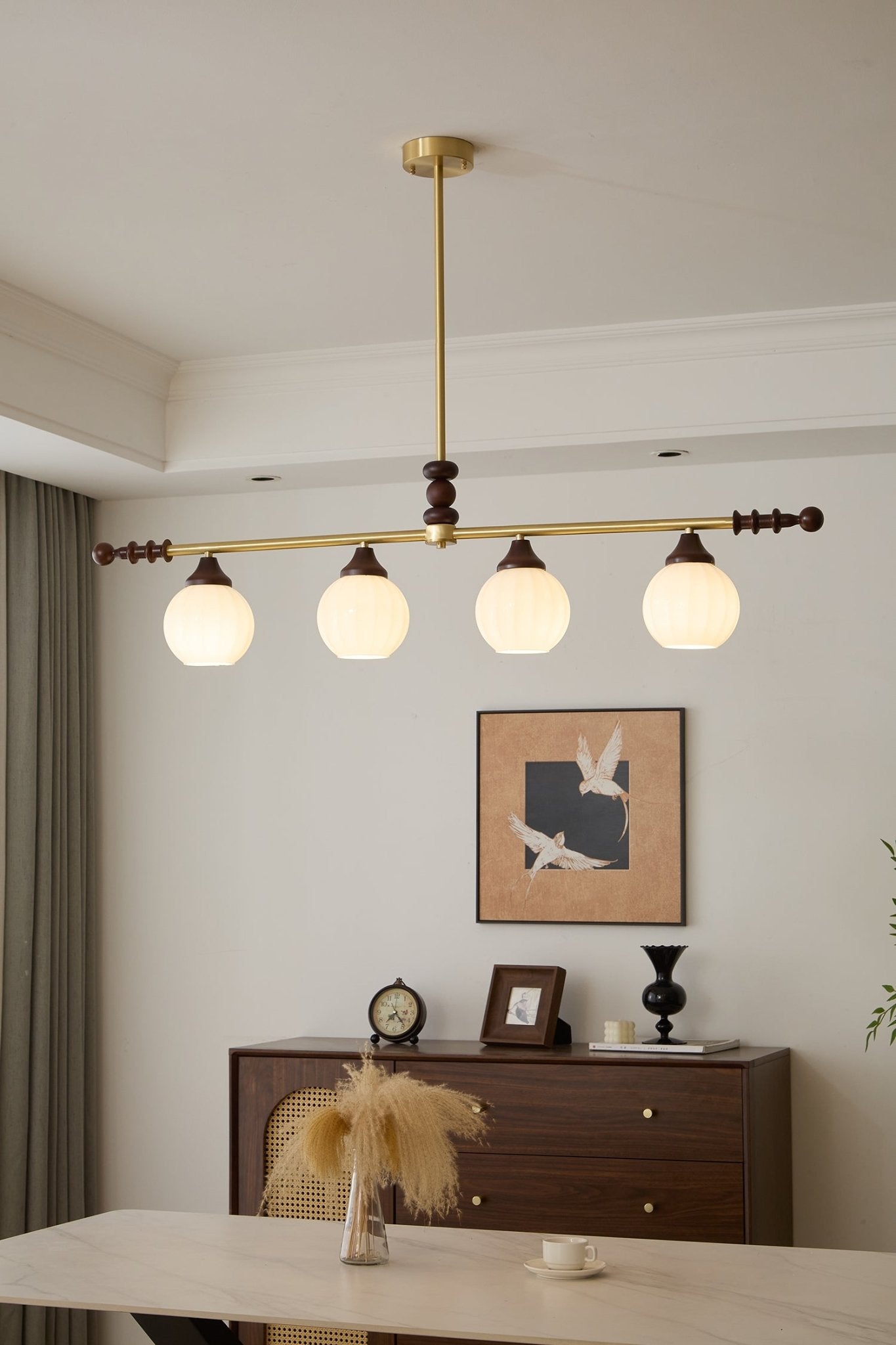 Vosole Lustre Vintage Traditionnel Élégant en Bois