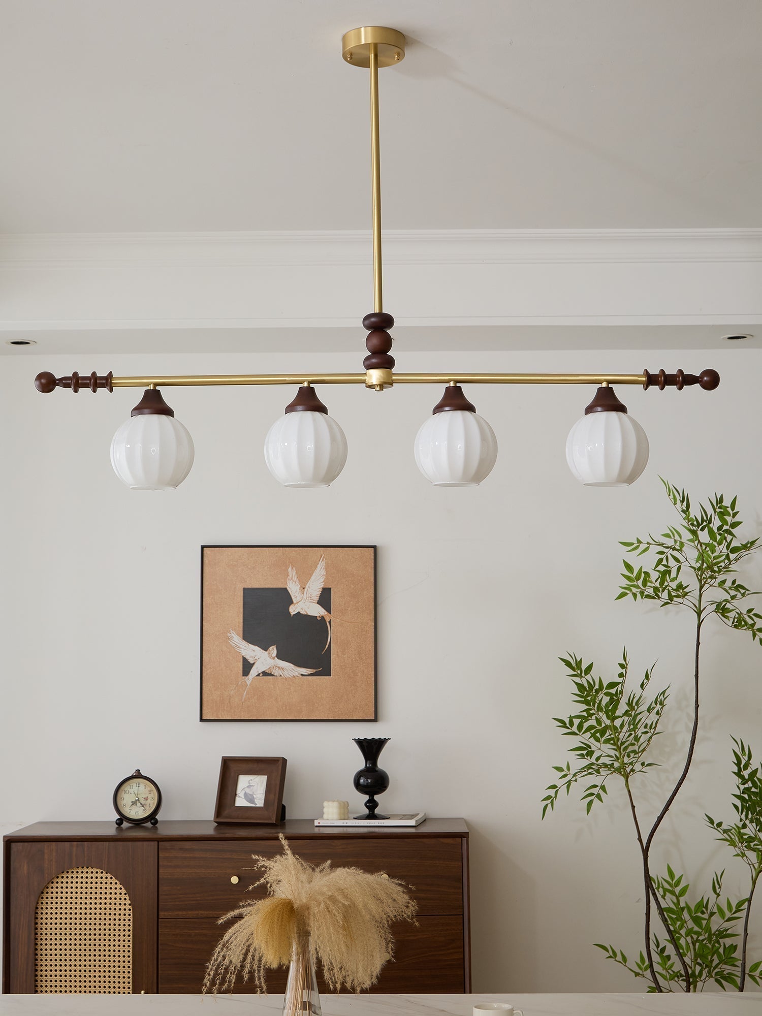 Vosole Lustre Vintage Traditionnel Élégant en Bois