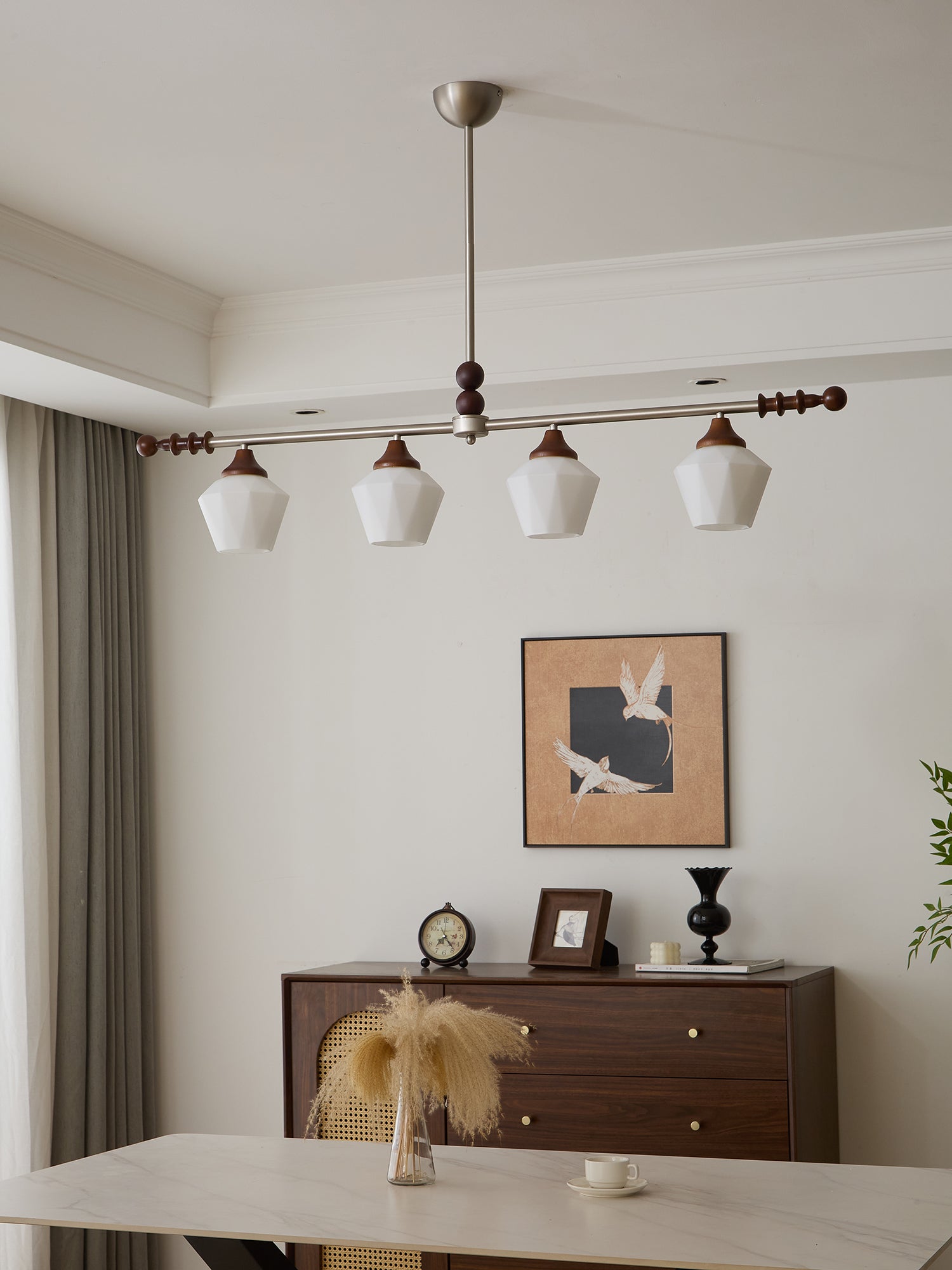 Vosole Lustre Vintage Traditionnel Élégant en Bois