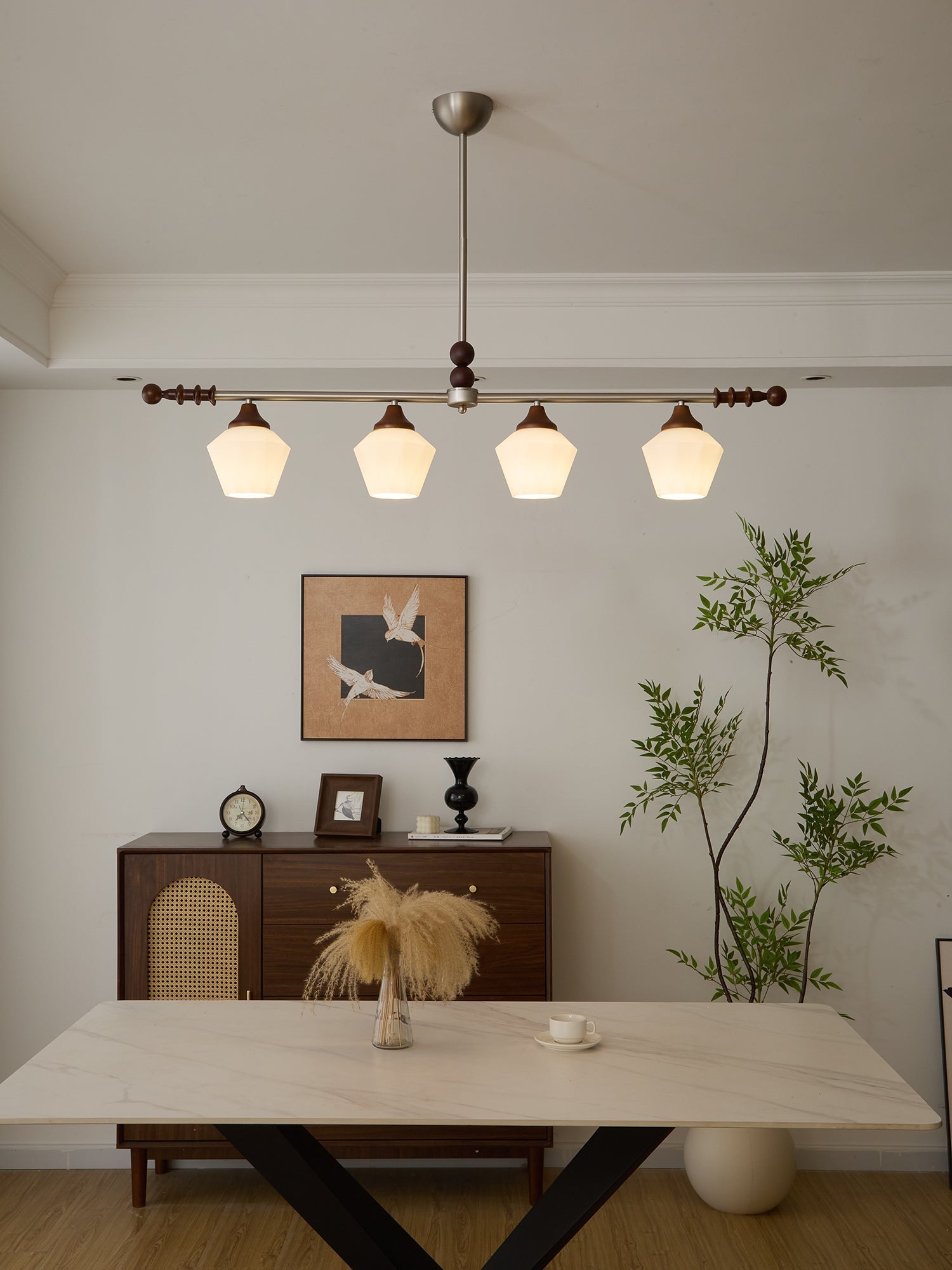 Vosole Lustre Vintage Traditionnel Élégant en Bois