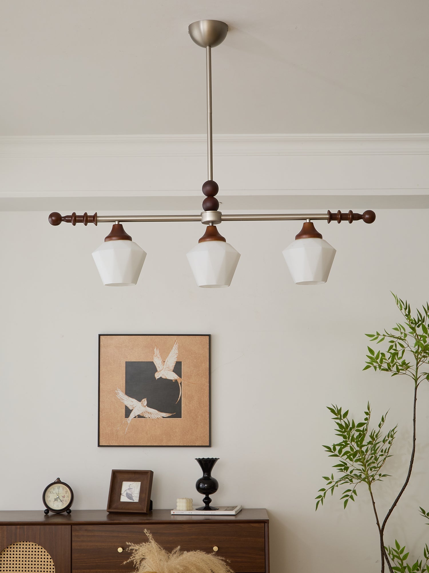 Vosole Lustre Vintage Traditionnel Élégant en Bois