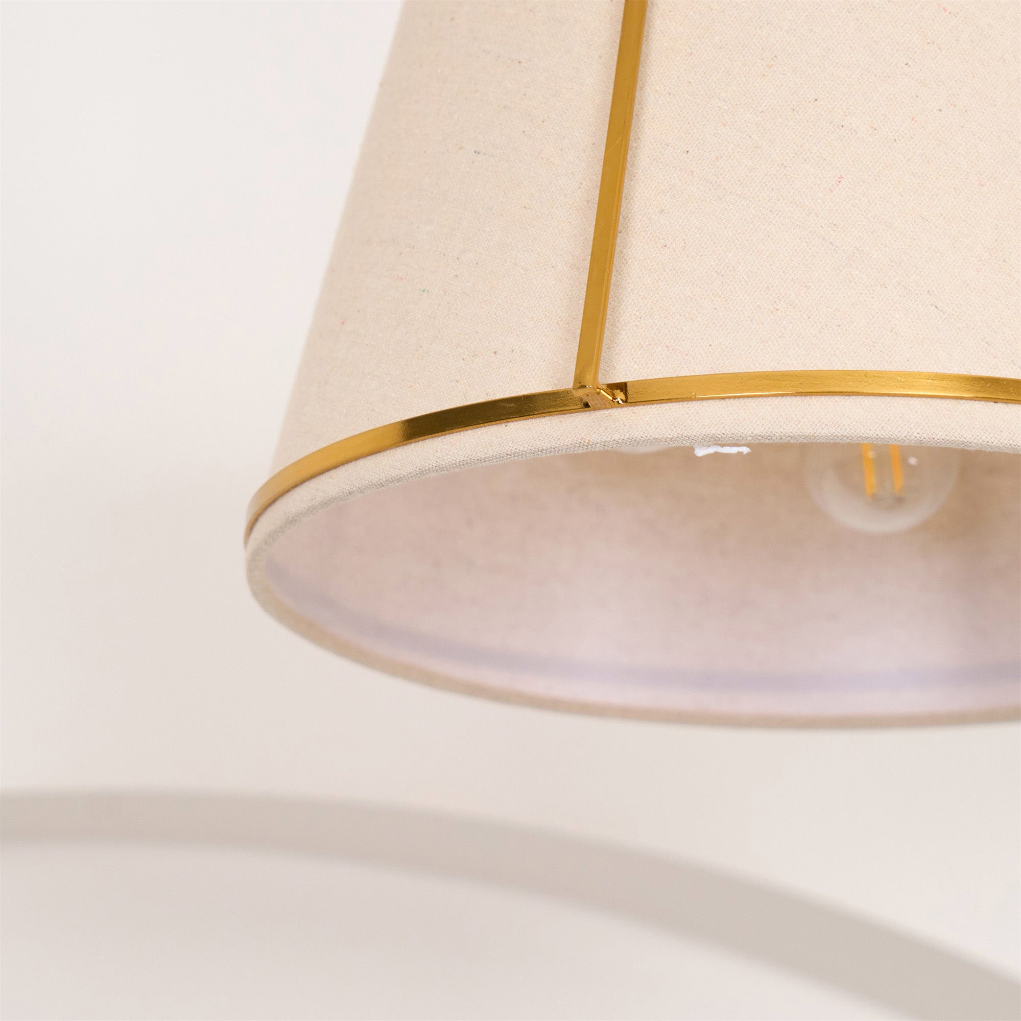 Yonder Suspension Métal Laiton Tissu Classique Traditionnel