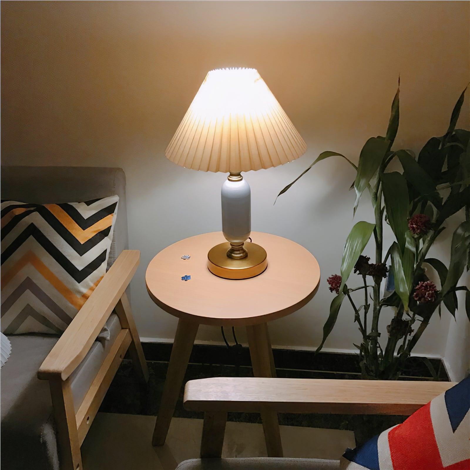 Aurmarila Lampe de Table en Tissu