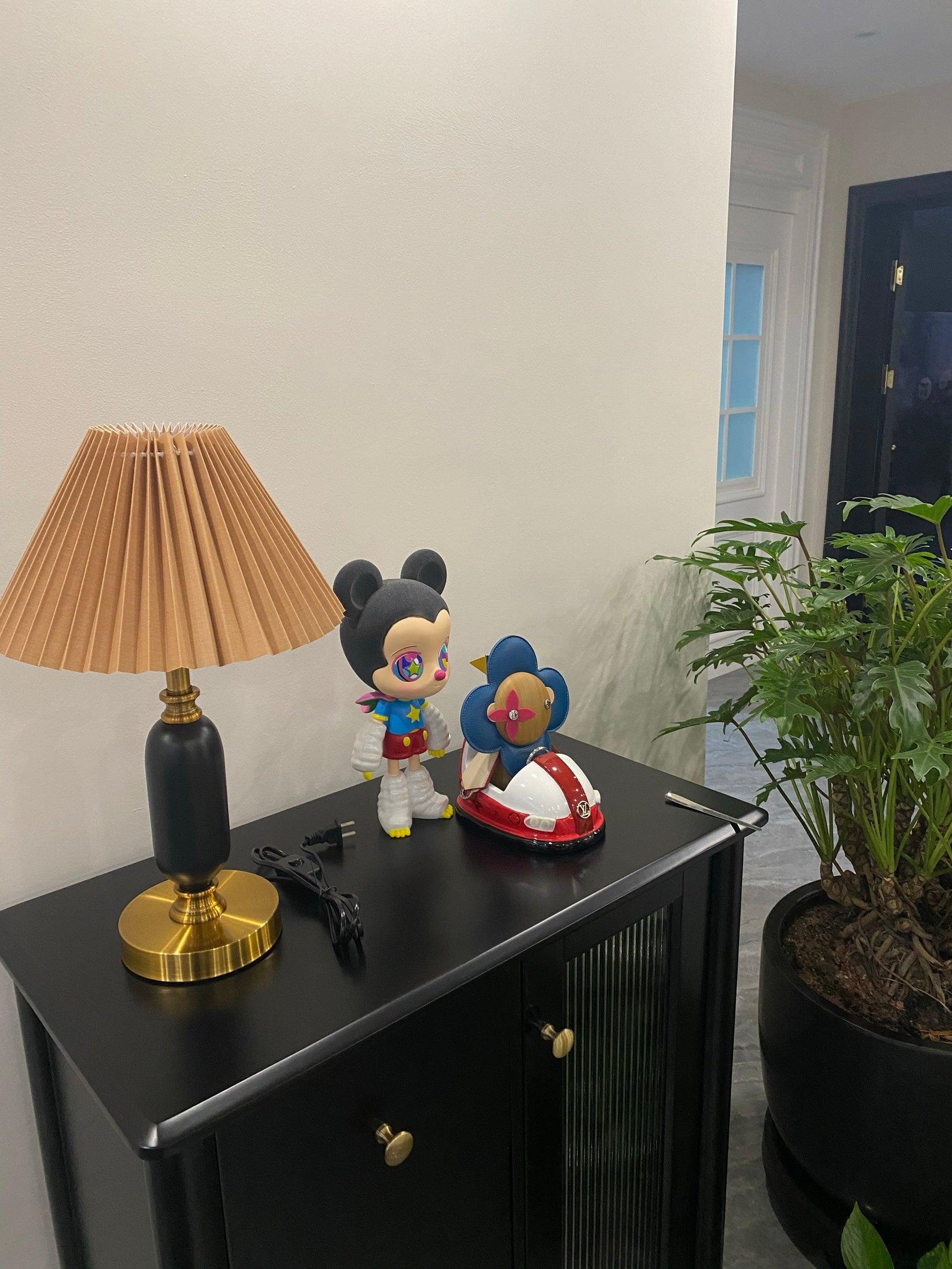 Aurmarila Lampe de Table en Tissu