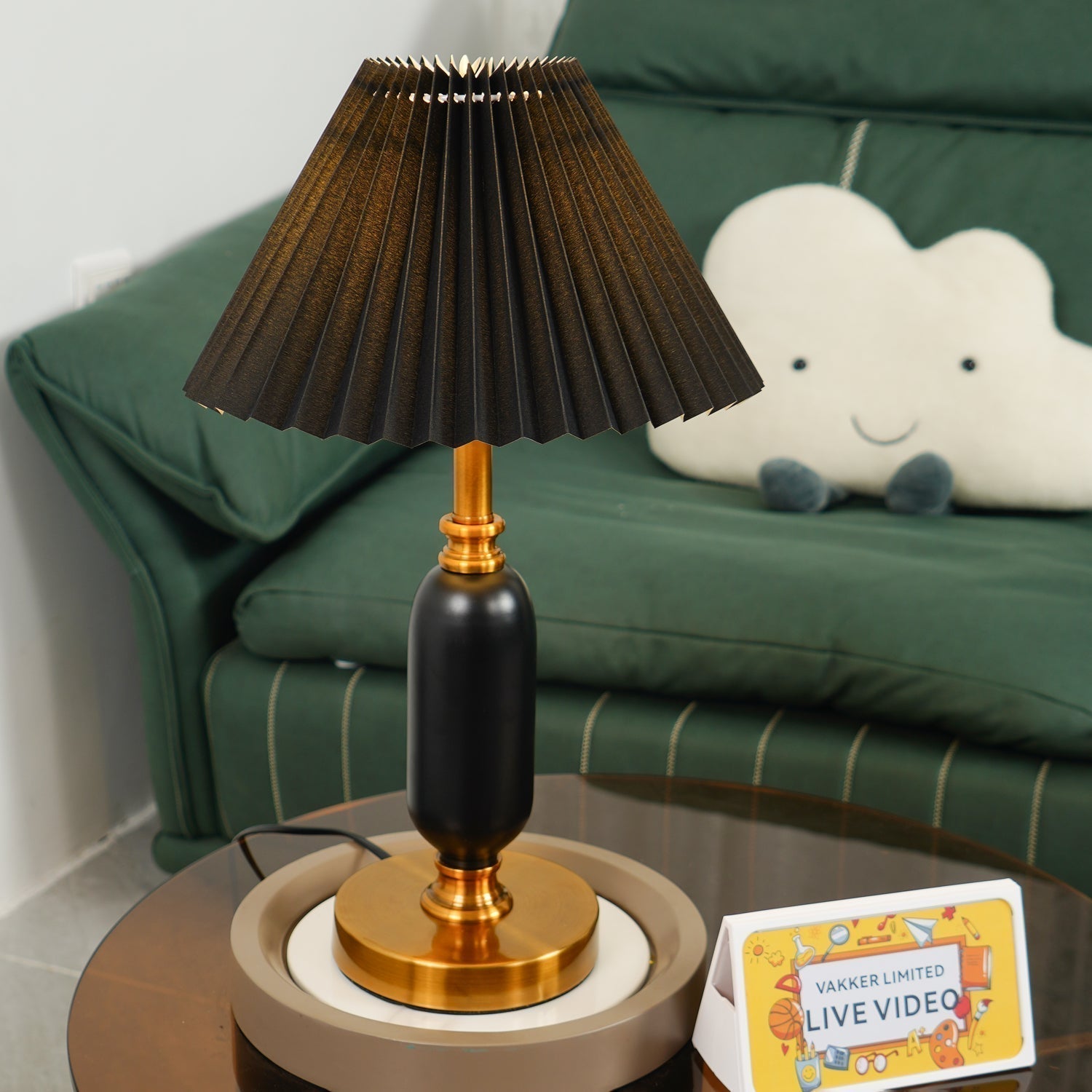 Aurmarila Lampe de Table en Tissu