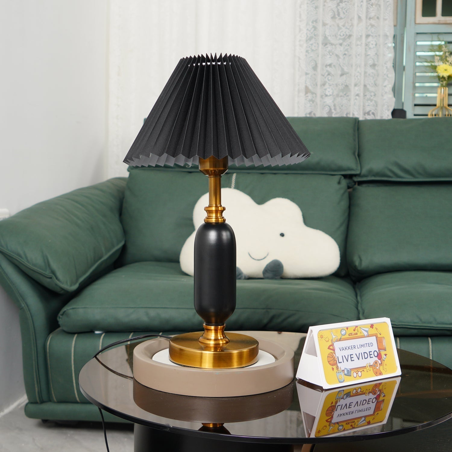 Aurmarila Lampe de Table en Tissu