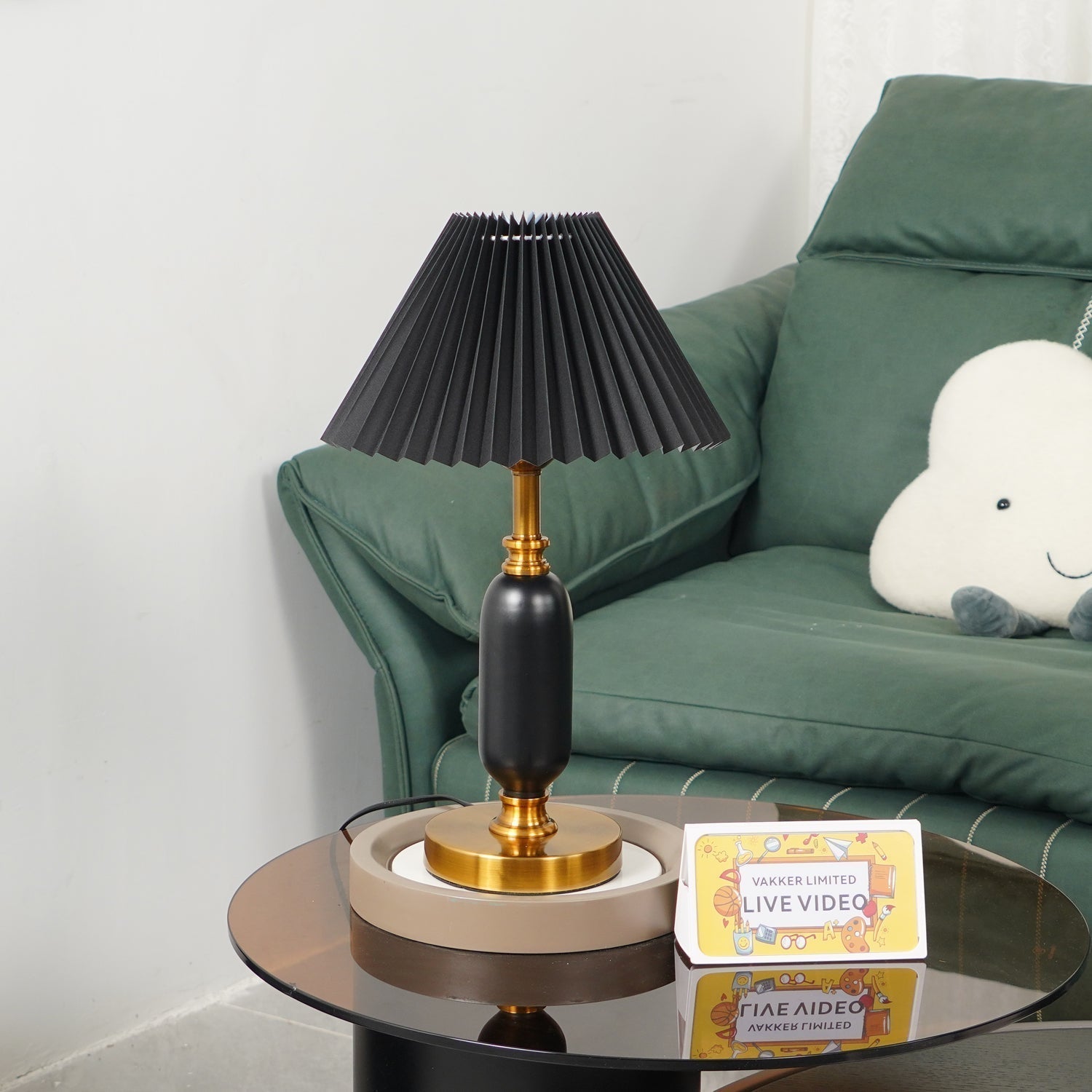 Aurmarila Lampe de Table en Tissu