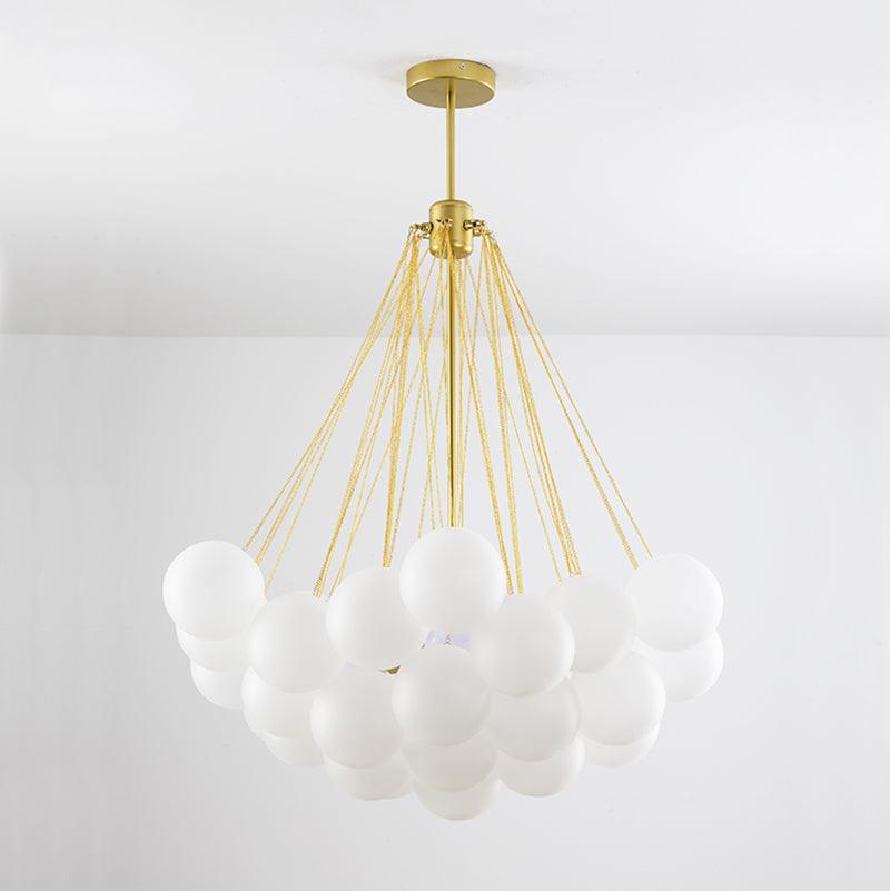 Lustra Lustre Bulles en Verre Satiné