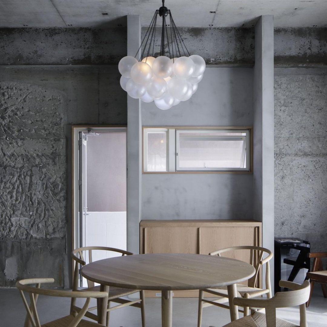 Fayne Suspension Bulle à Globe en Verre