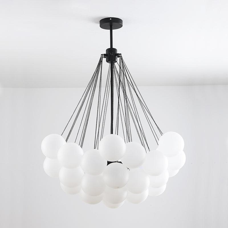 Lustra Lustre Bulles en Verre Satiné