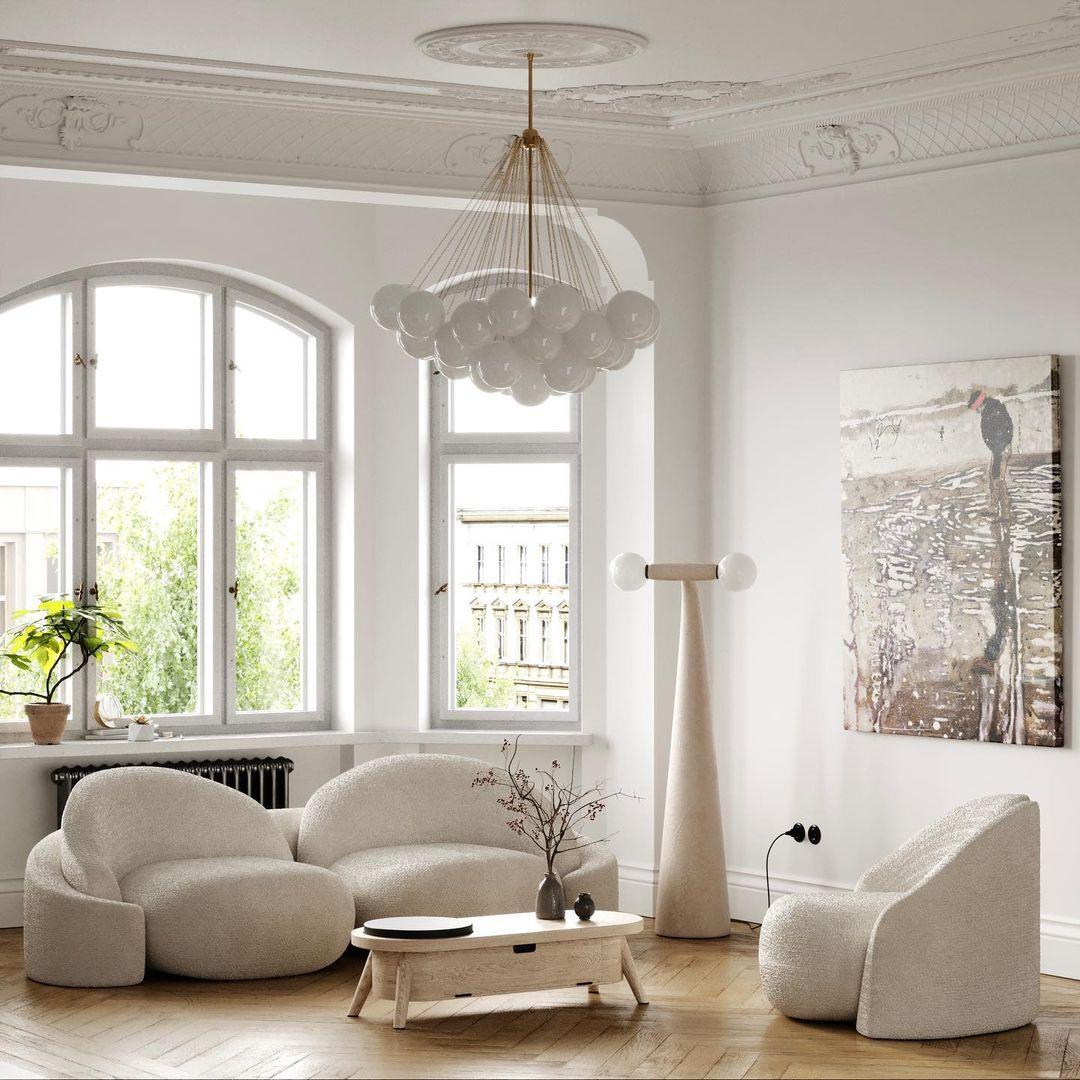 Fayne Suspension Bulle à Globe en Verre