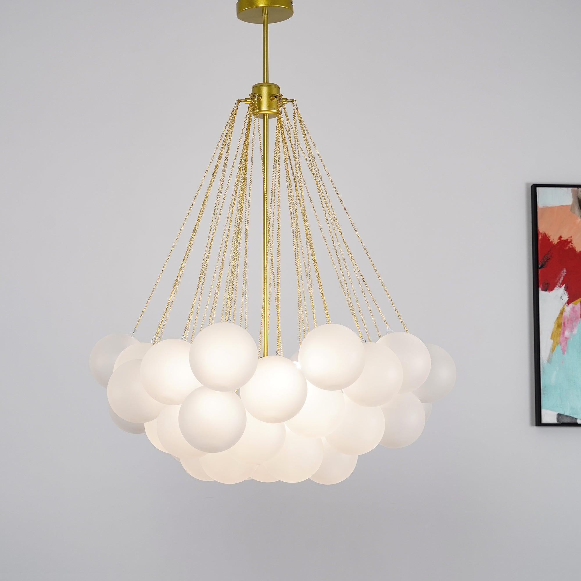 Fayne Suspension Bulle à Globe en Verre