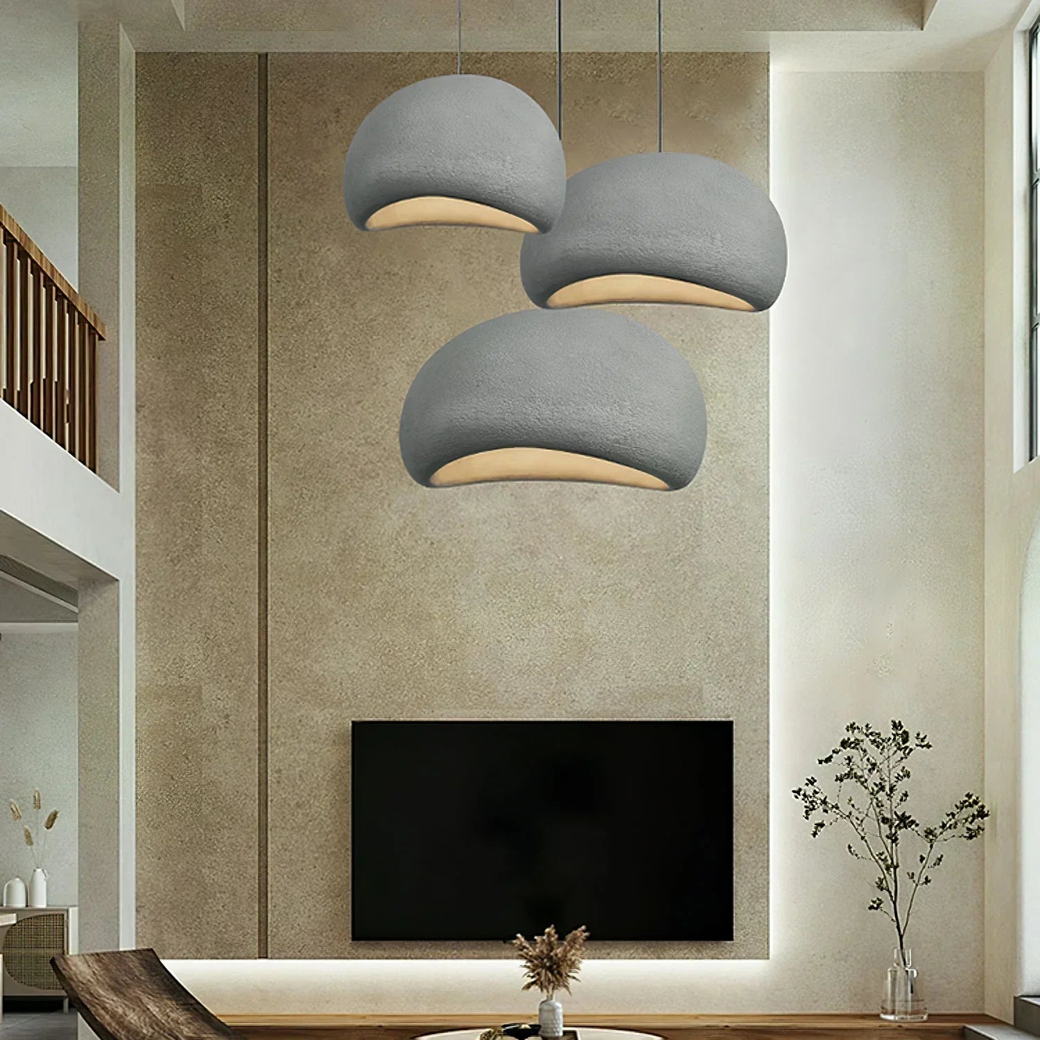 Kryo Suspension Nuage Nordique Gris/Blanc/Bleu Salon