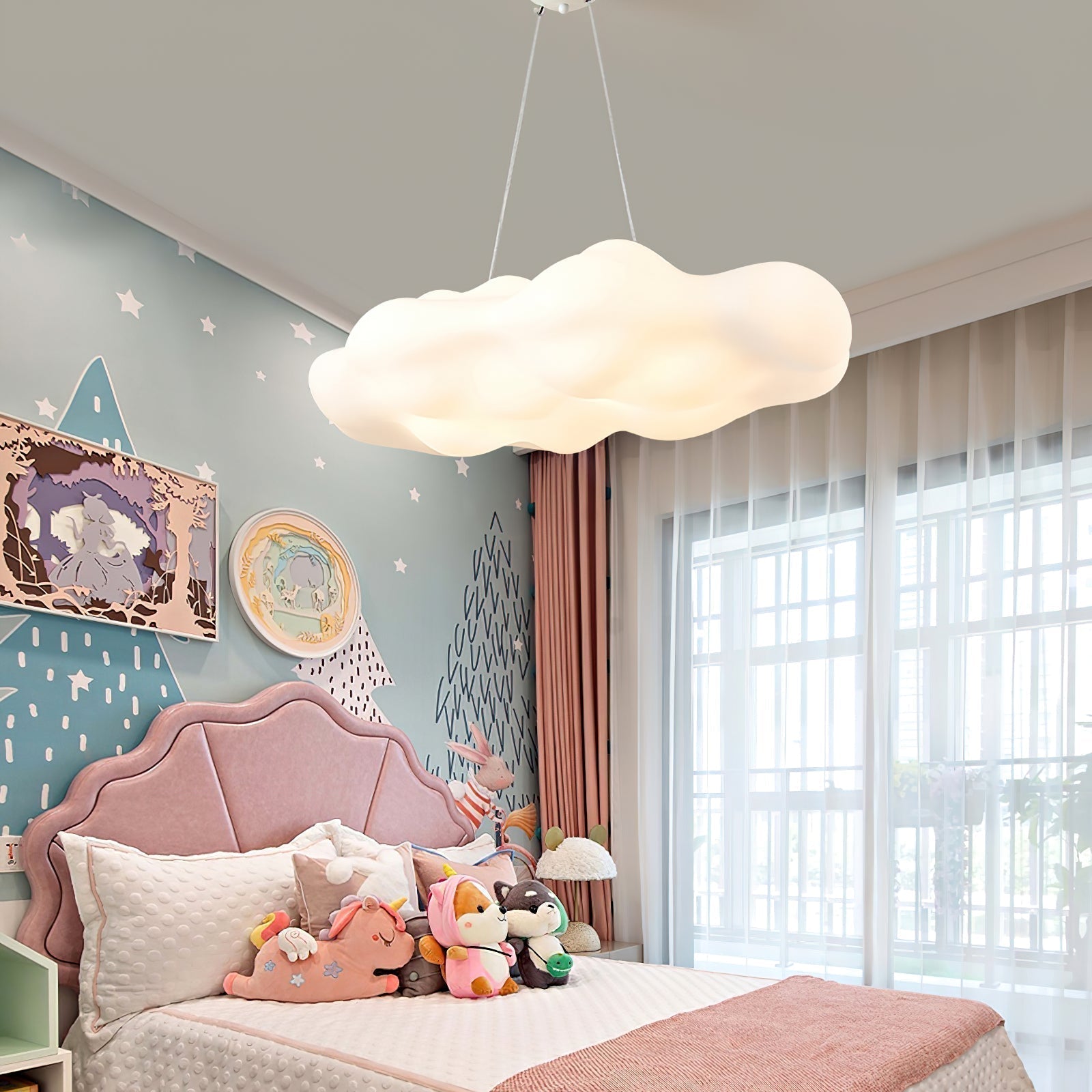 Nimer Suspension Lampe Artistique en PE