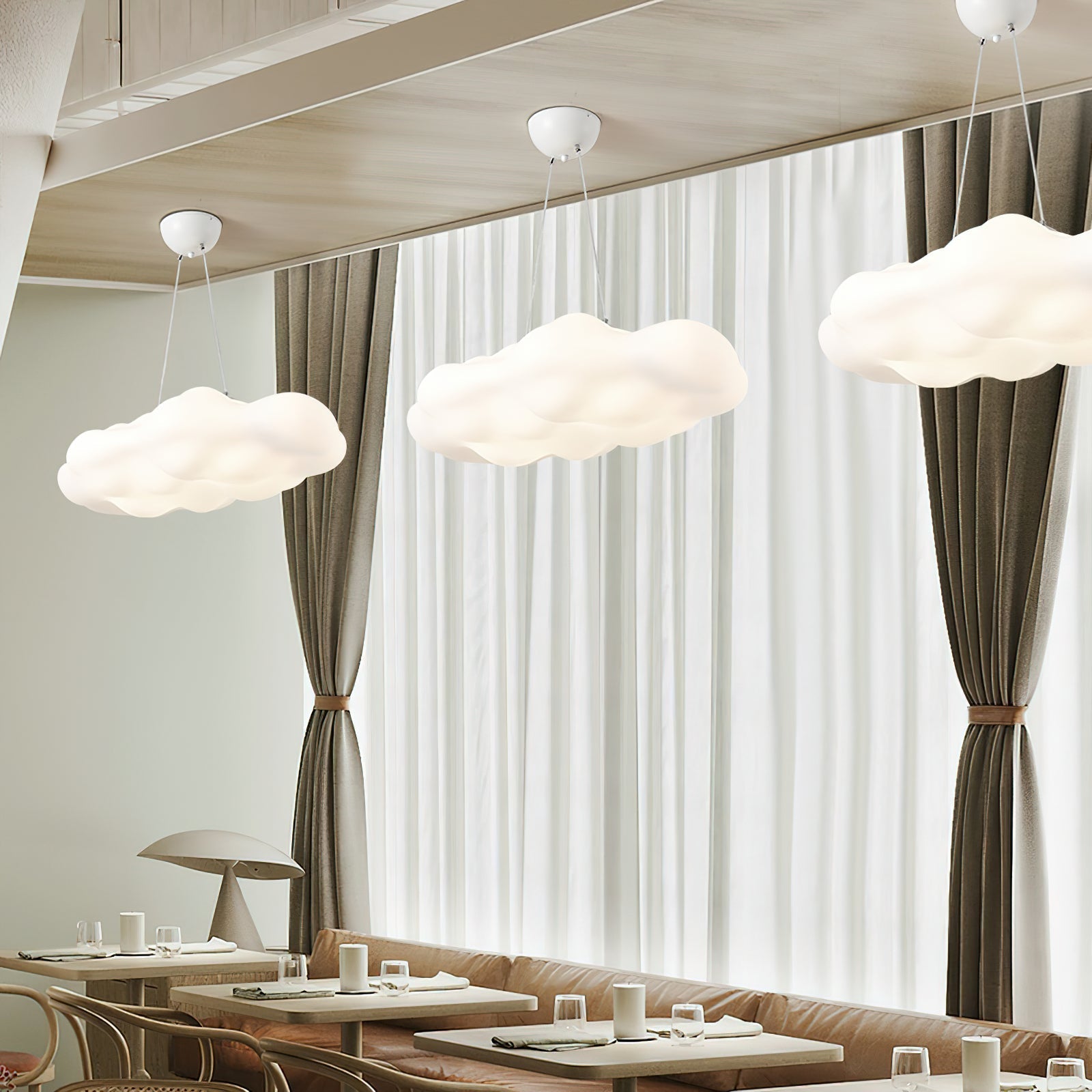 Nimer Suspension Lampe Artistique en PE