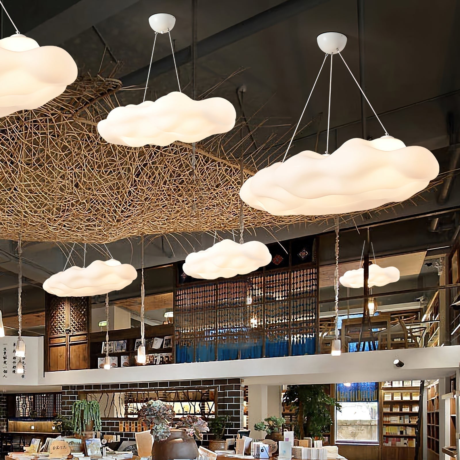 Nimer Suspension Lampe Artistique en PE