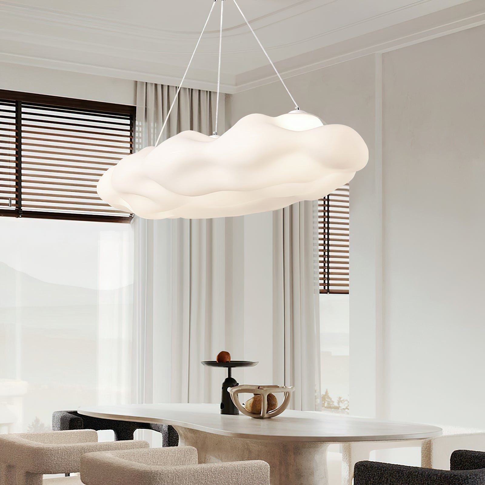 Nimer Suspension Lampe Artistique en PE