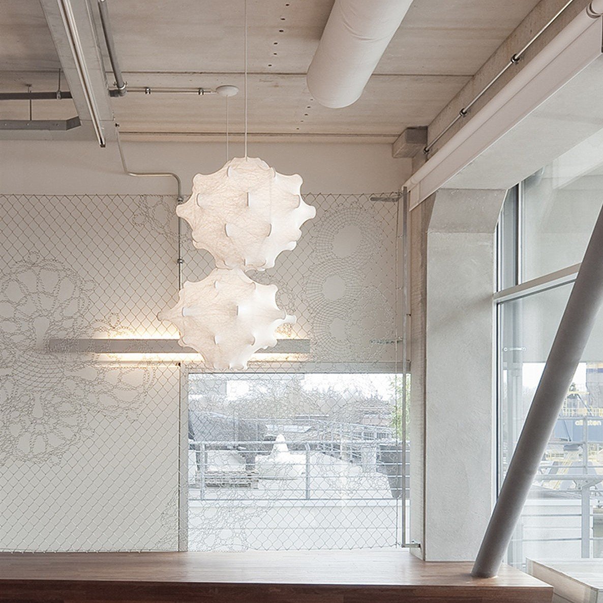 Lumina Suspension en Soie Contemporaine