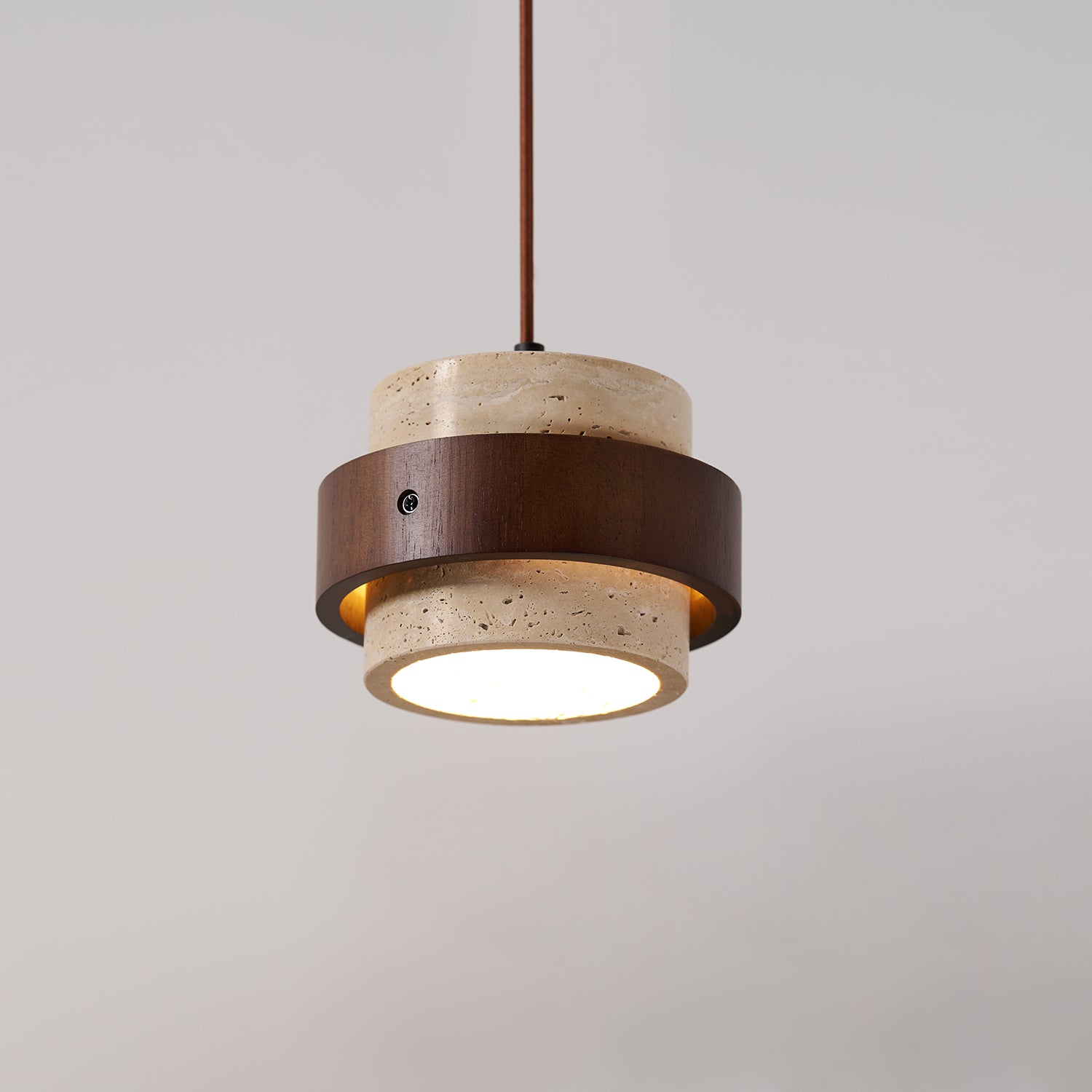 Cumirora Suspension Cylindre Superposé en Travertin