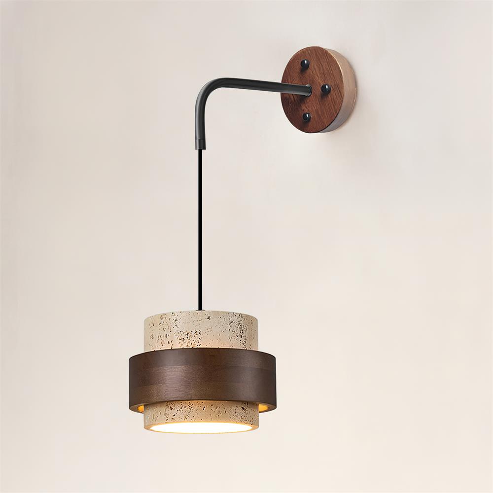 Flare Applique Murale Moderne Minimaliste en Noyer