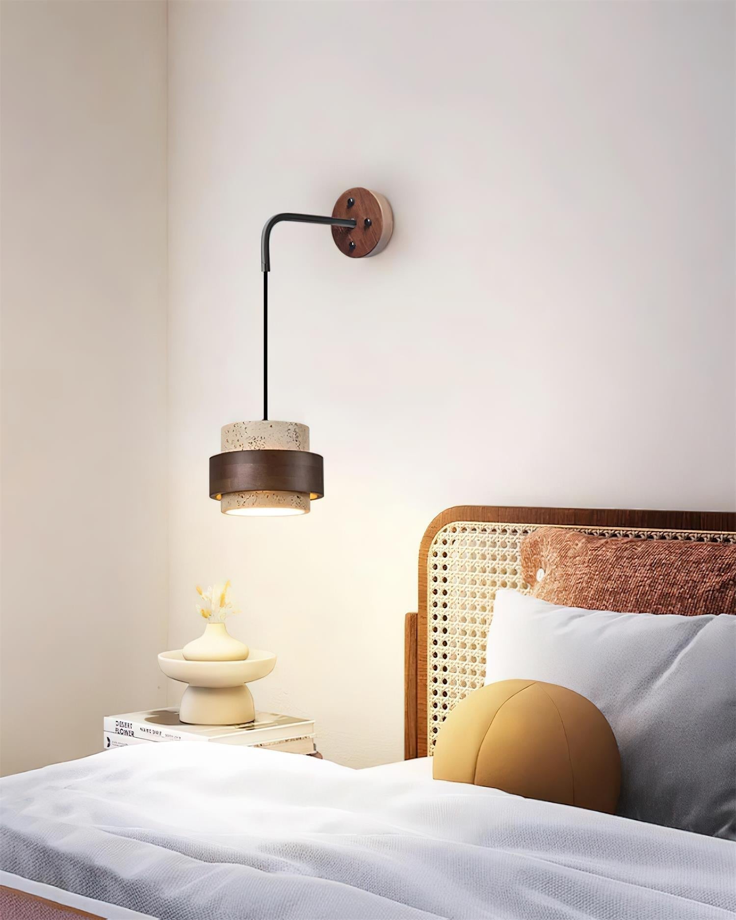 Flare Applique Murale Moderne Minimaliste en Noyer