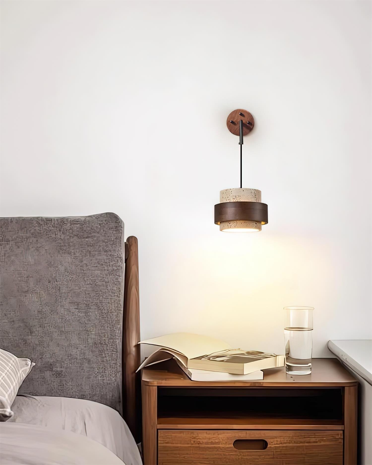 Flare Applique Murale Moderne Minimaliste en Noyer