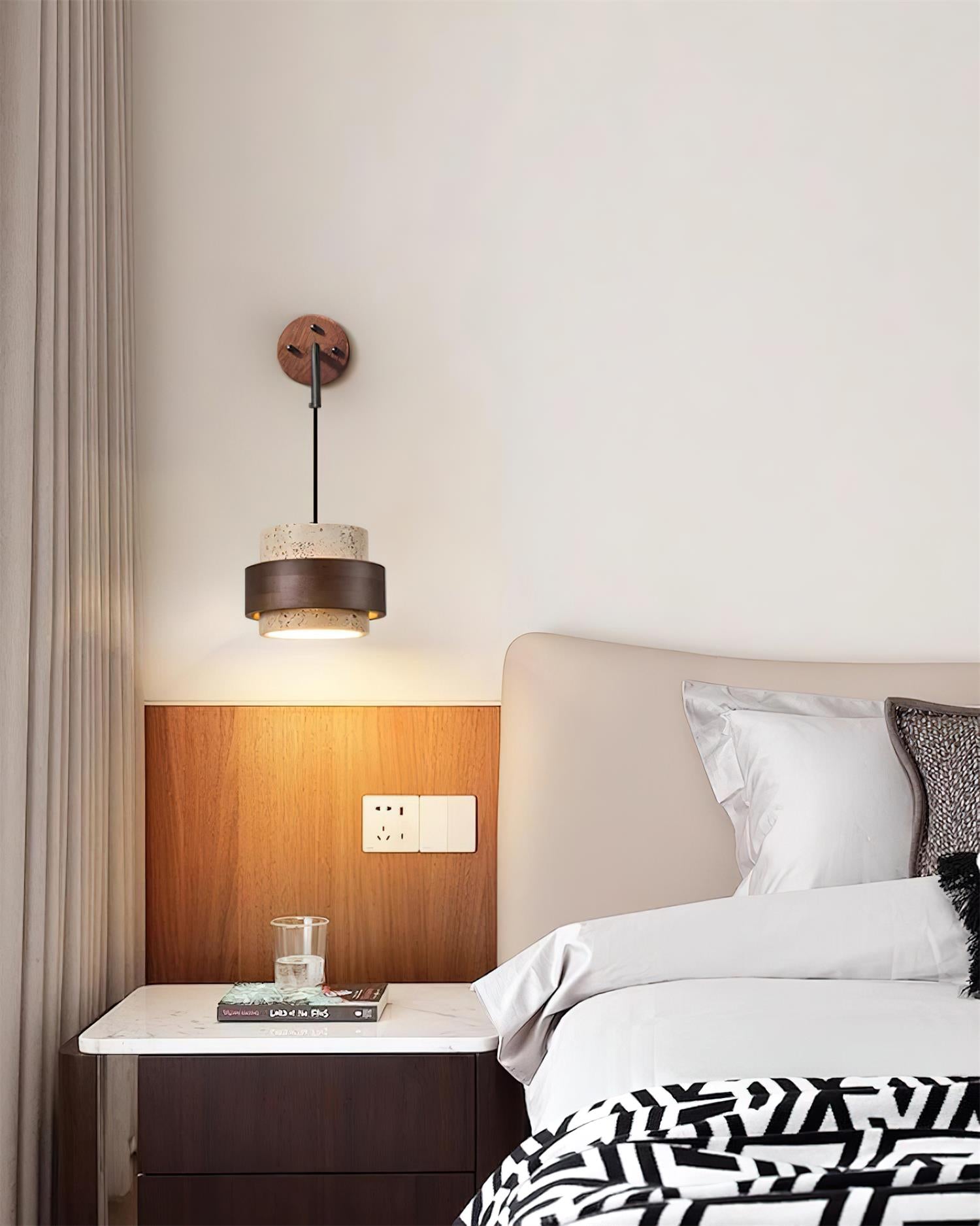 Flare Applique Murale Moderne Minimaliste en Noyer