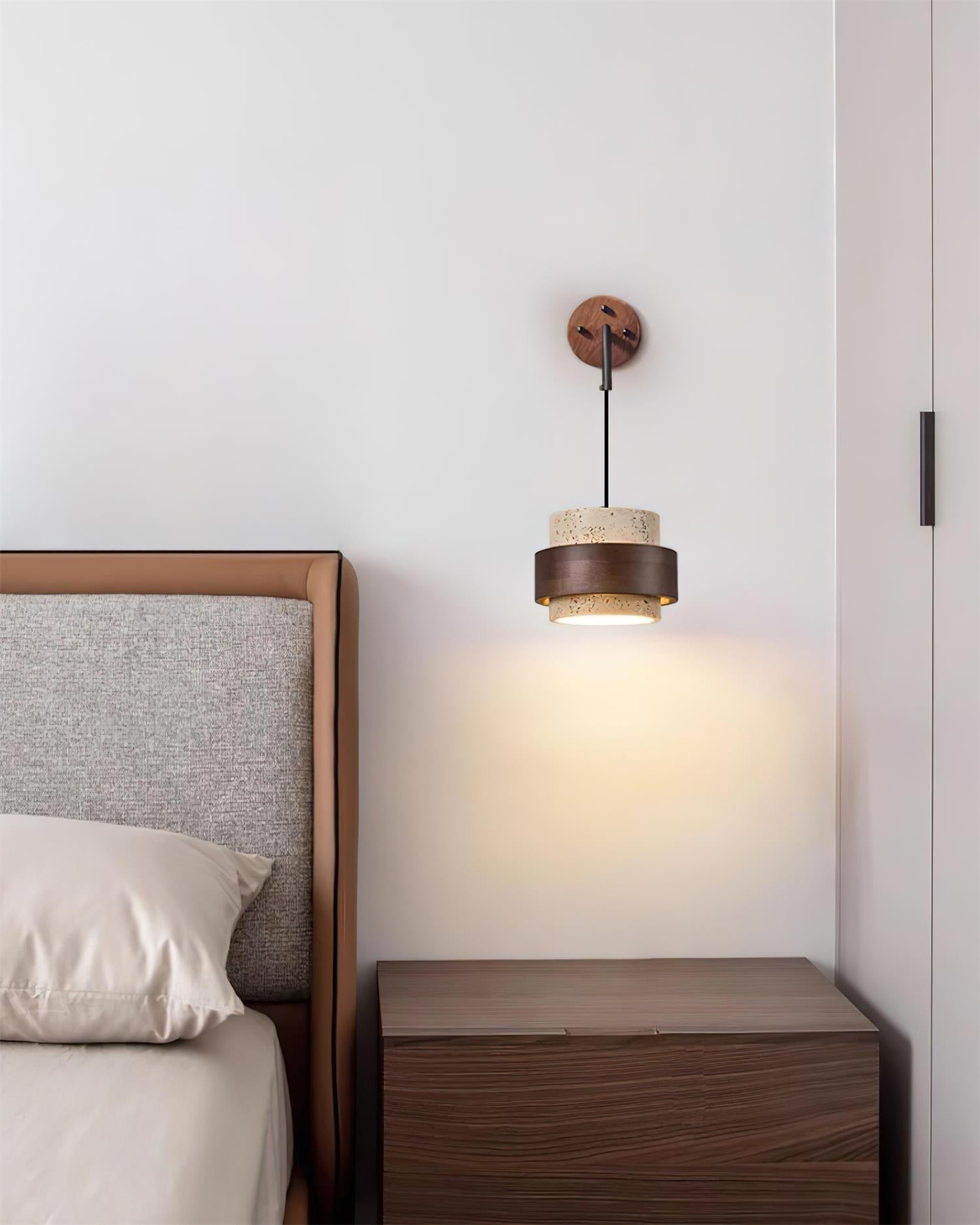 Flare Applique Murale Moderne Minimaliste en Noyer