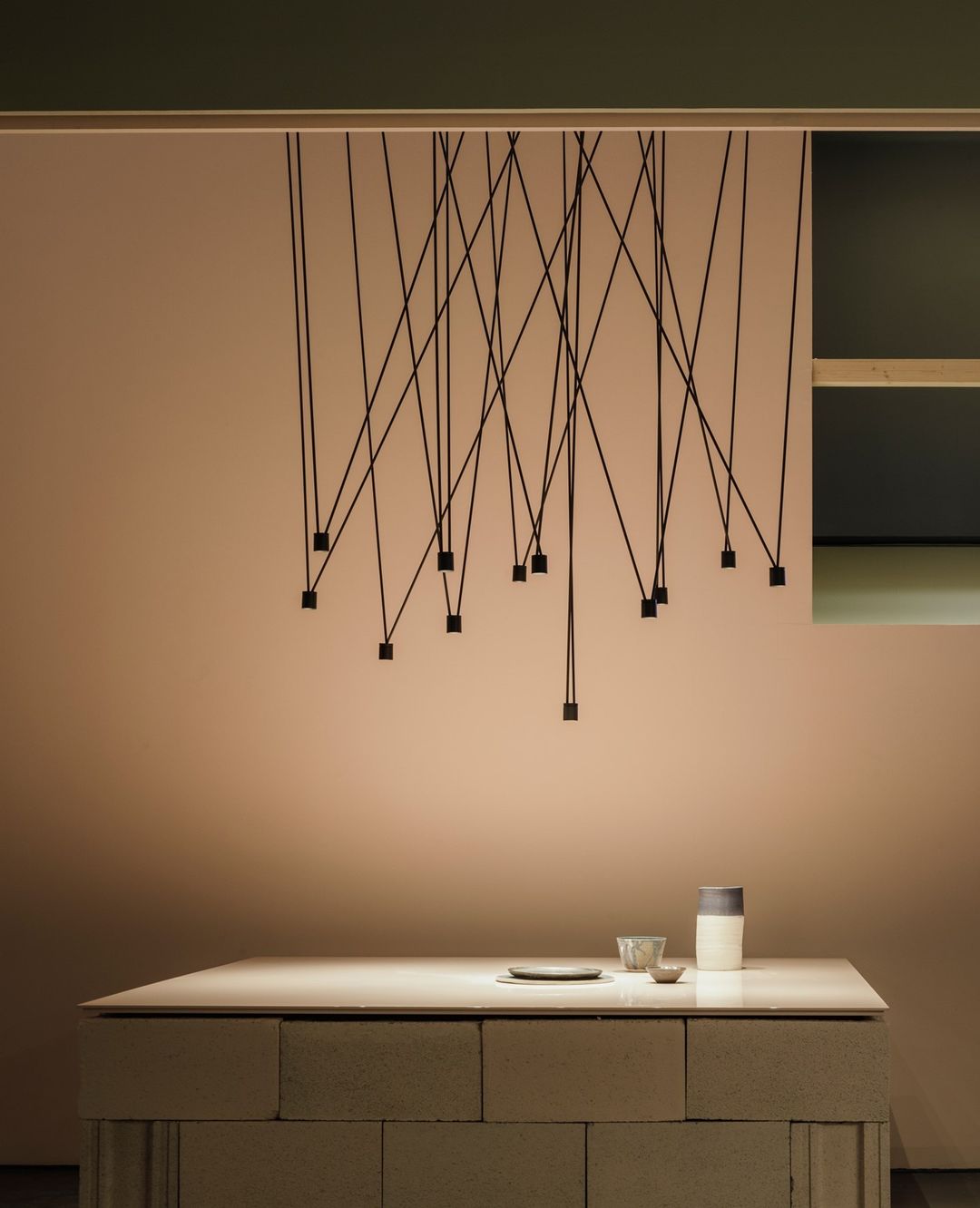 Lustra Collection de Suspensions Lampes Fils Câblés Fins