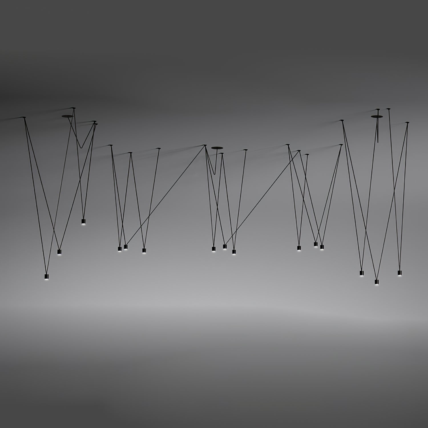 Lustra Collection de Suspensions Lampes Fils Câblés Fins