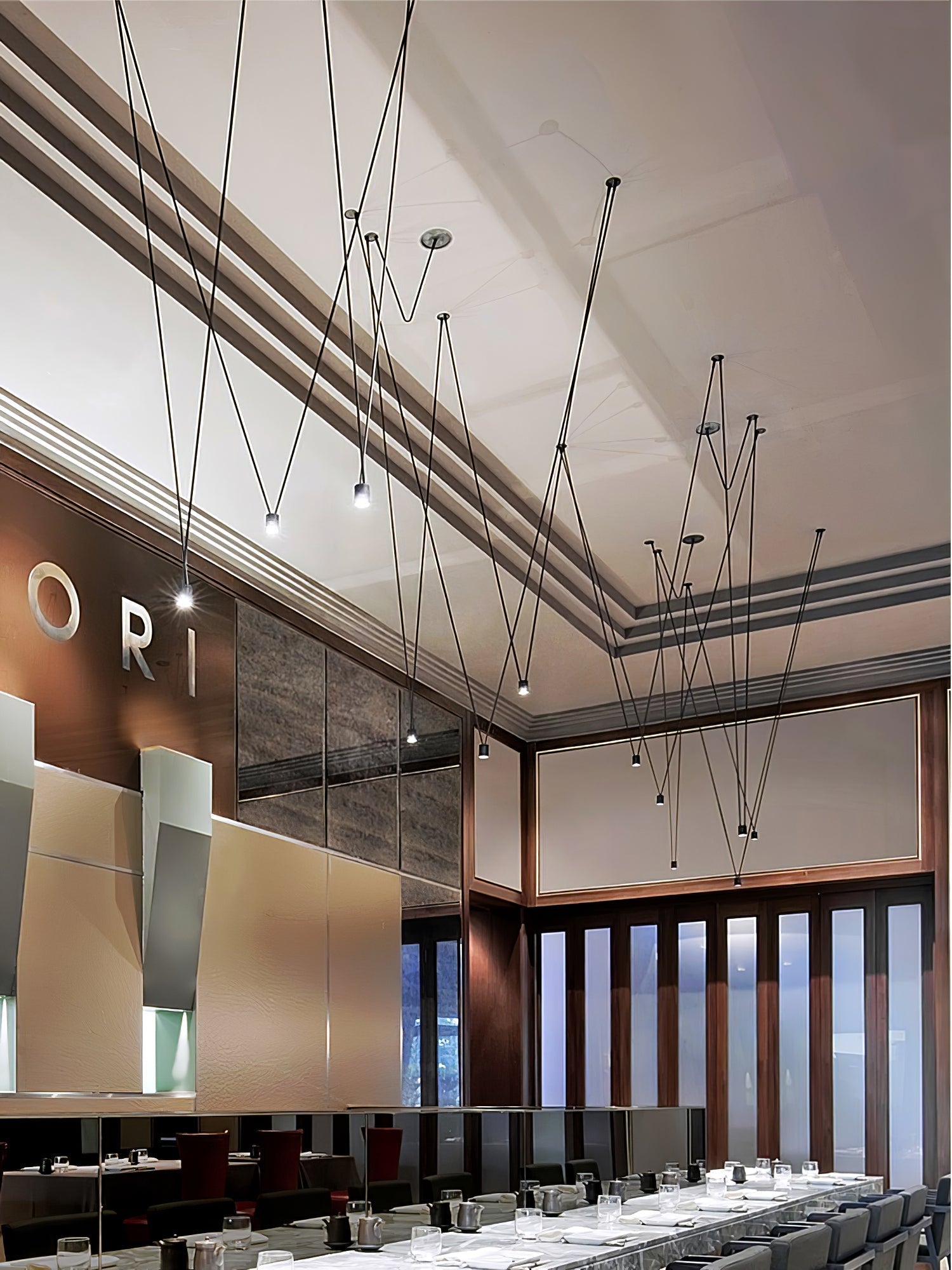 Lustra Collection de Suspensions Lampes Fils Câblés Fins