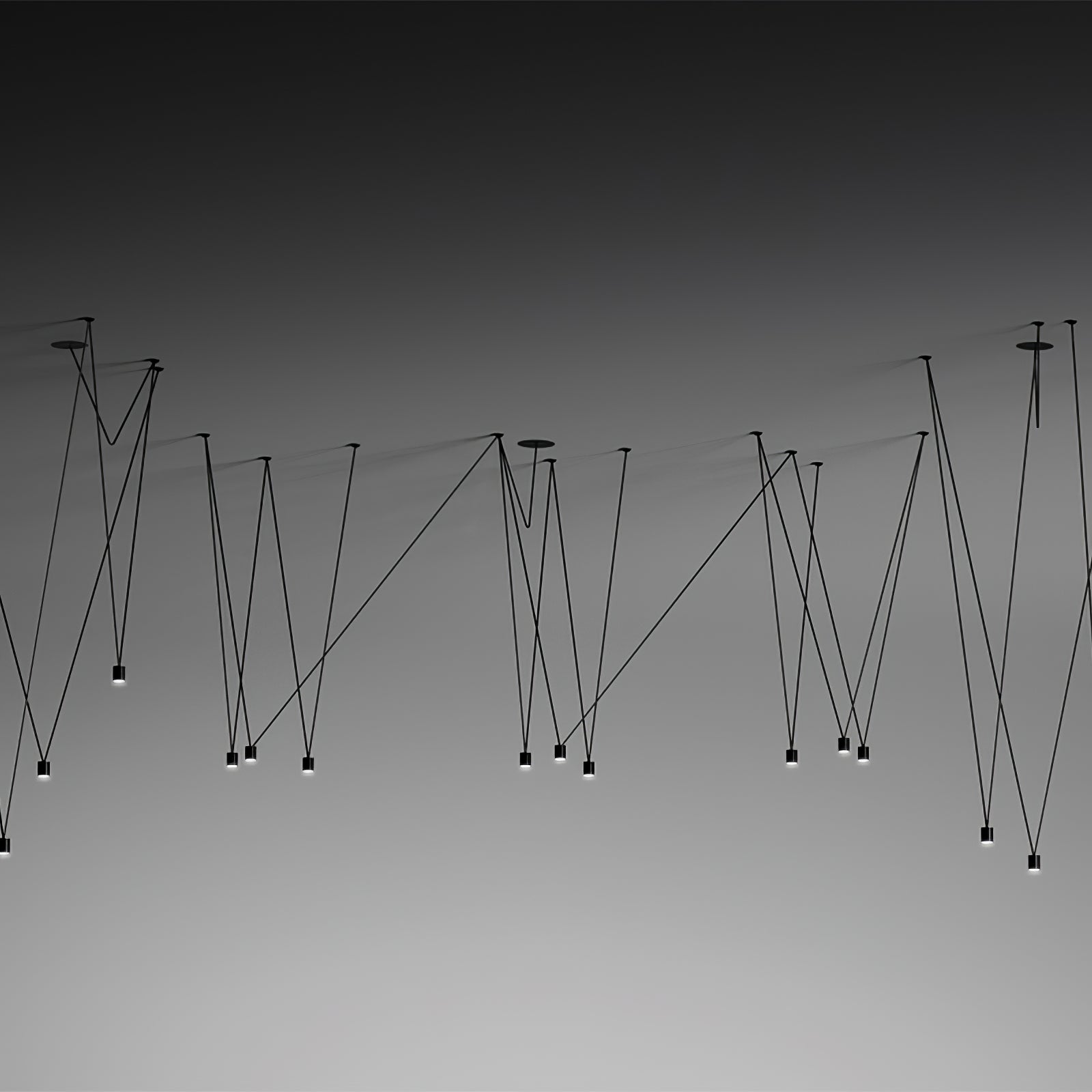 Lustra Collection de Suspensions Lampes Fils Câblés Fins