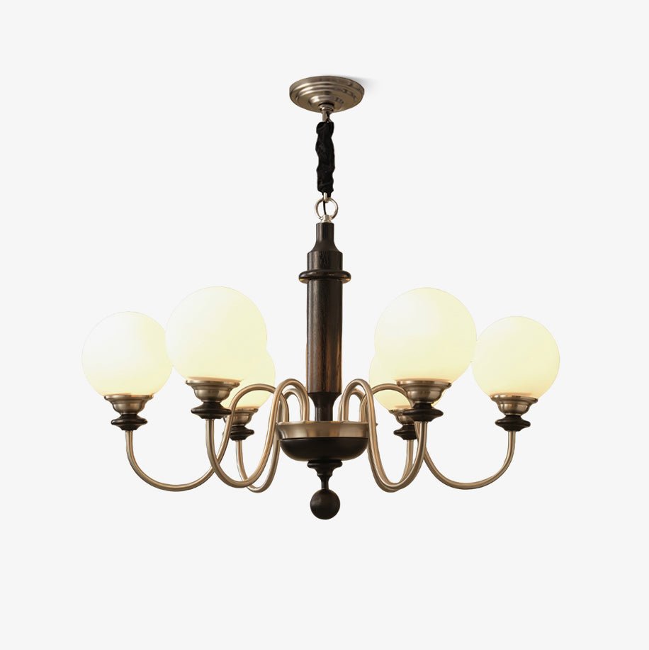 Nyvinia Lustre en Laiton Vintage et Verre