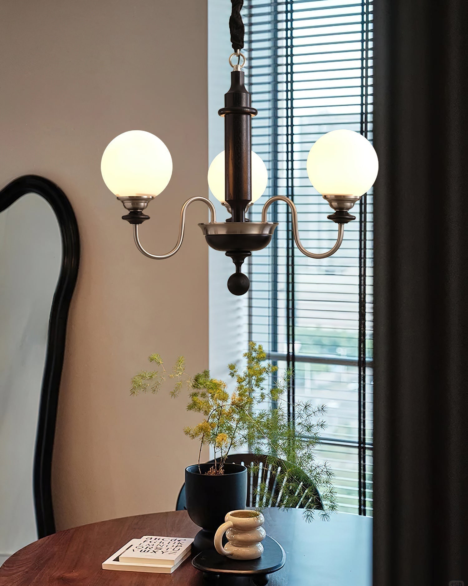 Nyvinia Lustre en Laiton Vintage et Verre