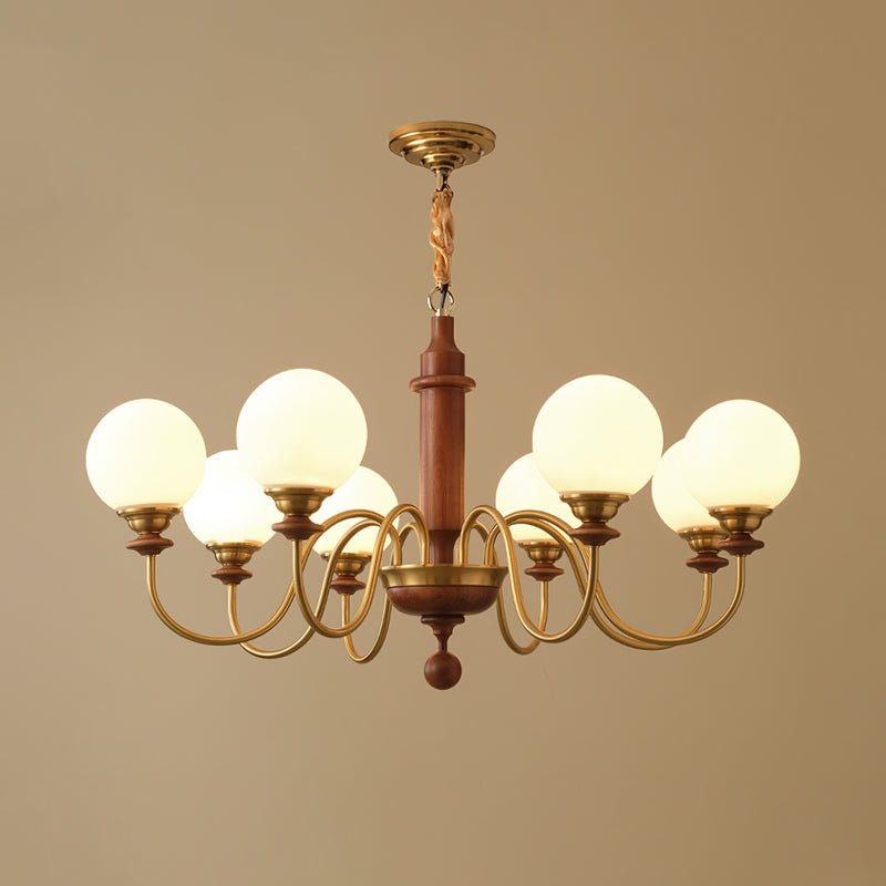 Nyvinia Lustre en Laiton Vintage et Verre
