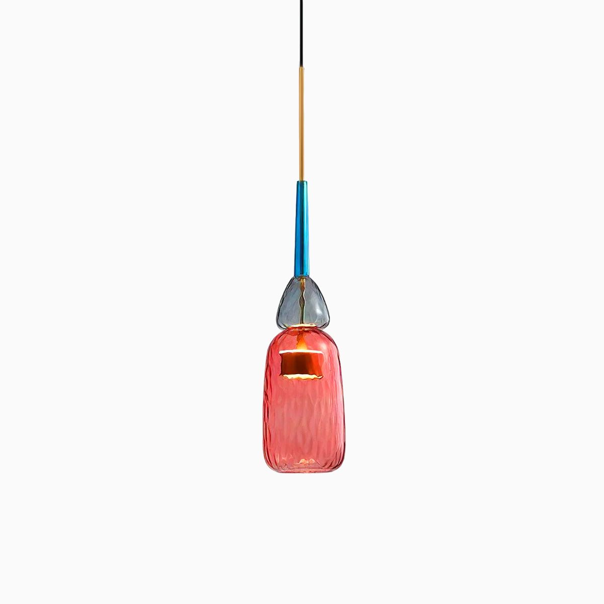 Muse Suspension en Verre Bohémienne