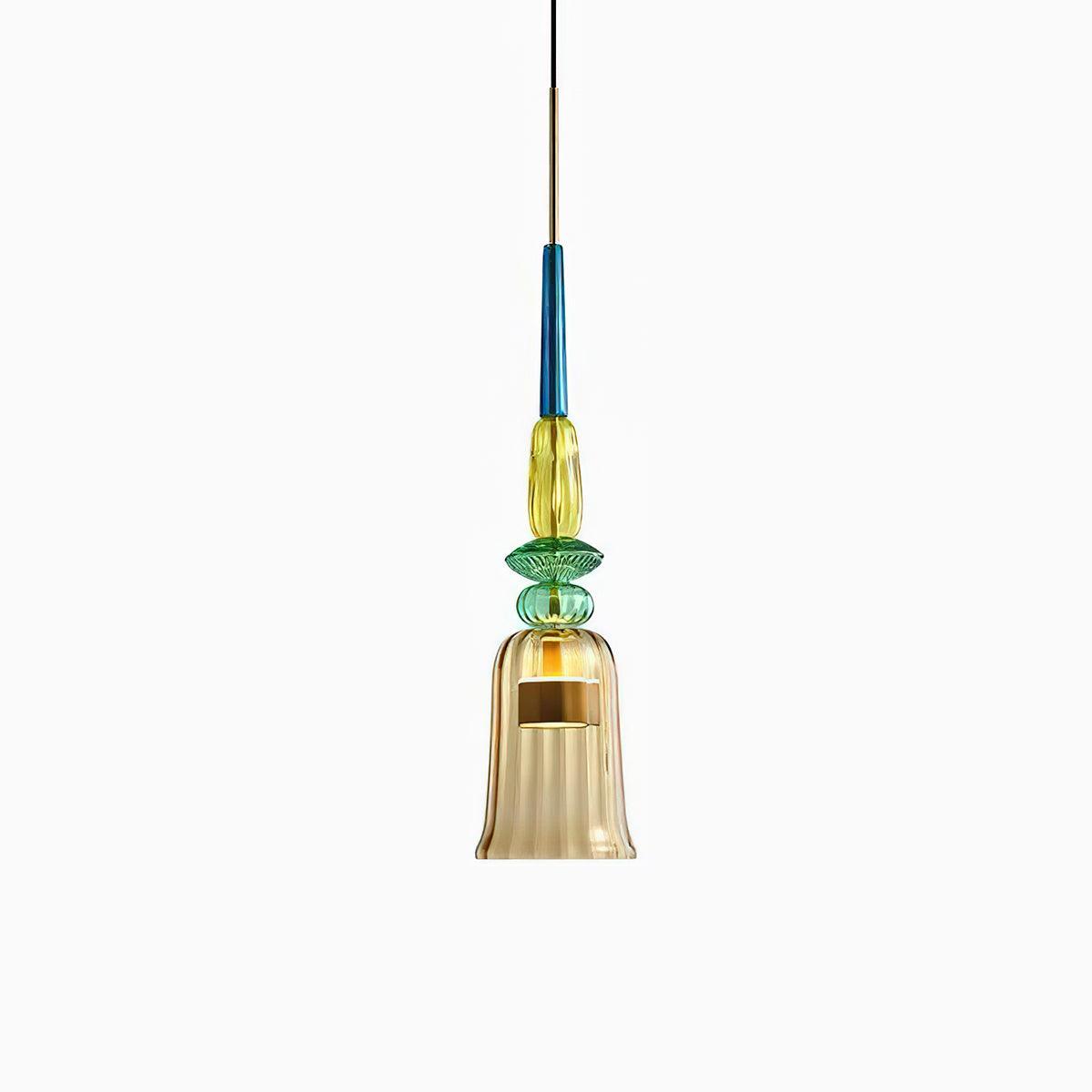 Muse Suspension en Verre Bohémienne