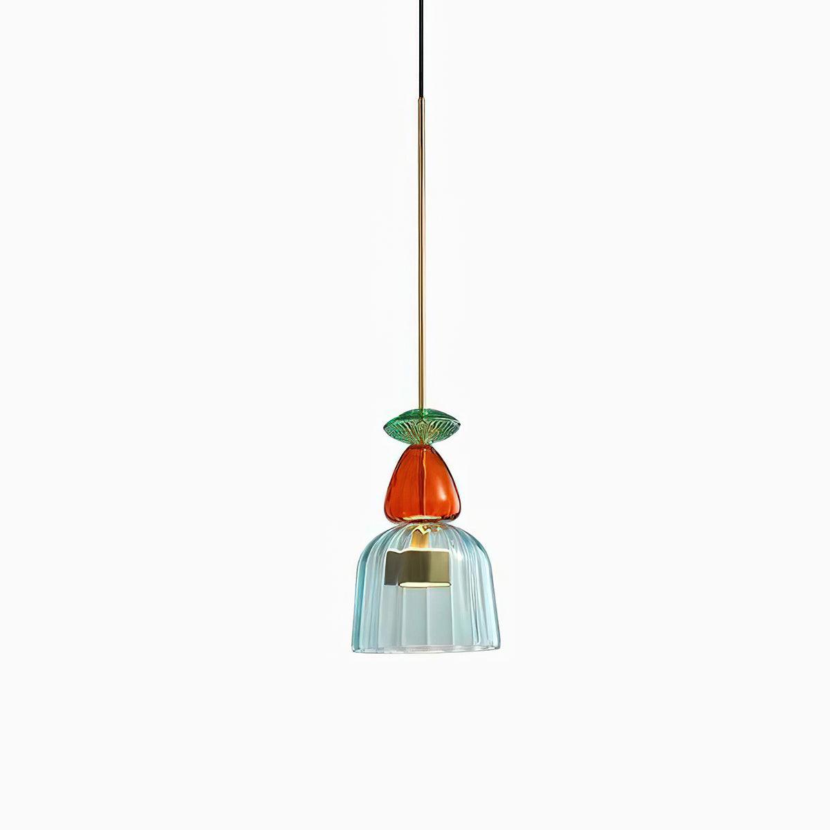 Muse Suspension en Verre Bohémienne