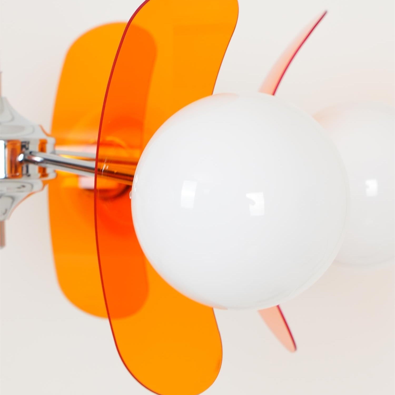 Prism Lustre Sputnik Créatif En Verre Orange Et Acrylique