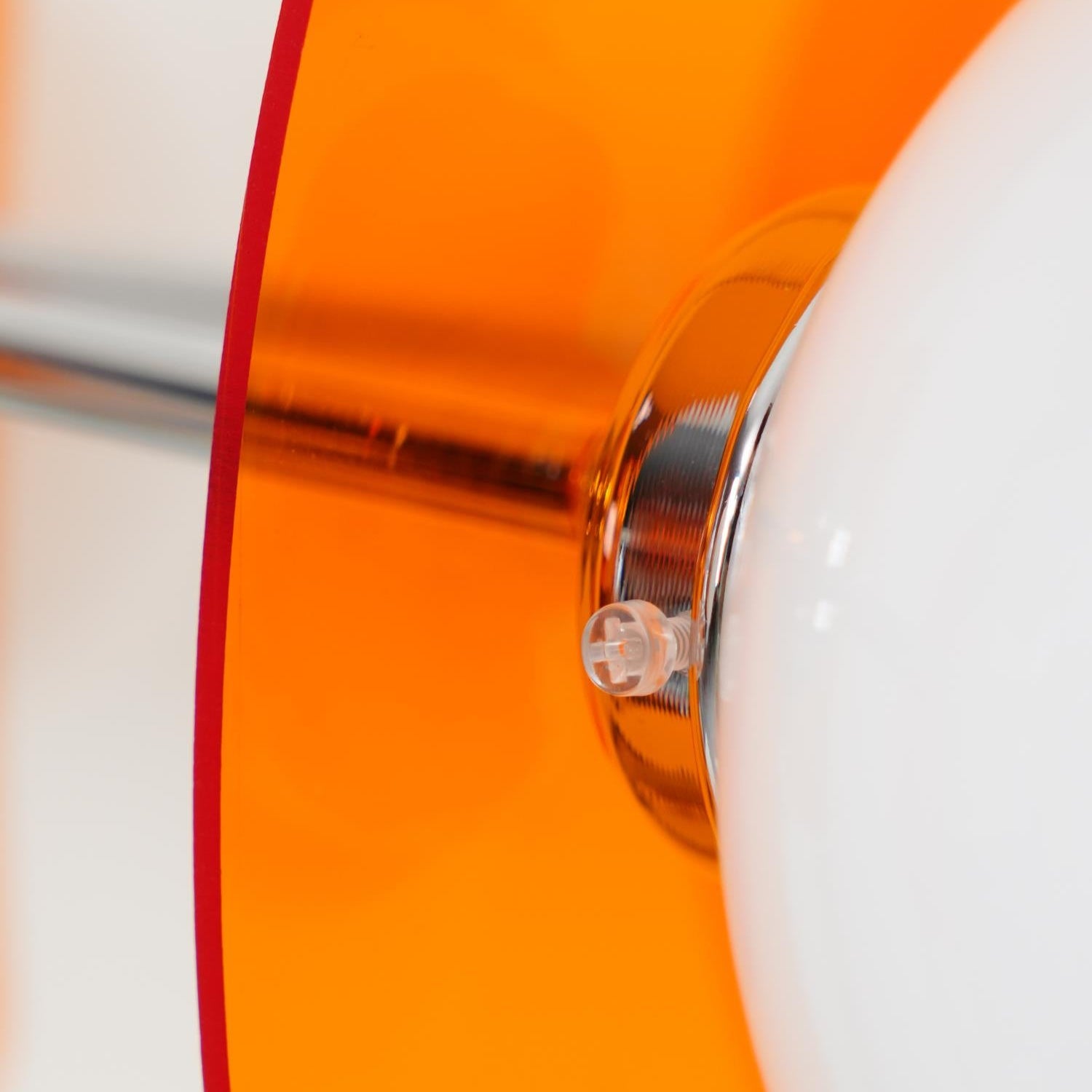 Prism Lustre Sputnik Créatif En Verre Orange Et Acrylique