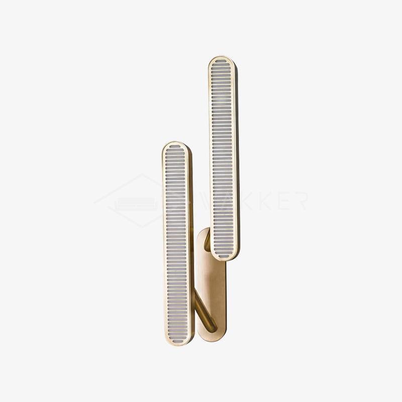 Lustra Lampe Murale en Laiton avec Grille Fendue