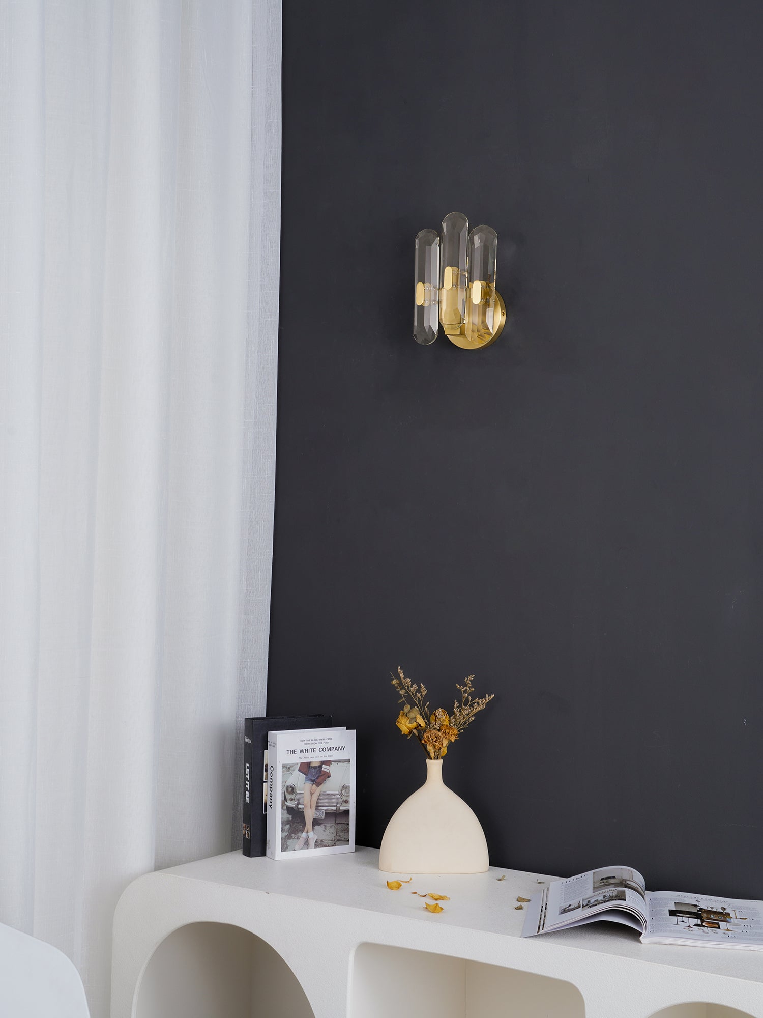 Kristy Applique Murale en Cristal de Luxe