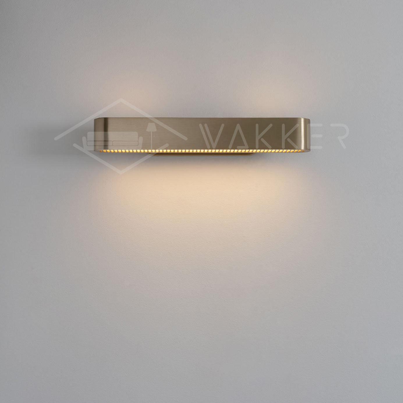 Lustra Lampe Murale en Laiton avec Grille Fendue