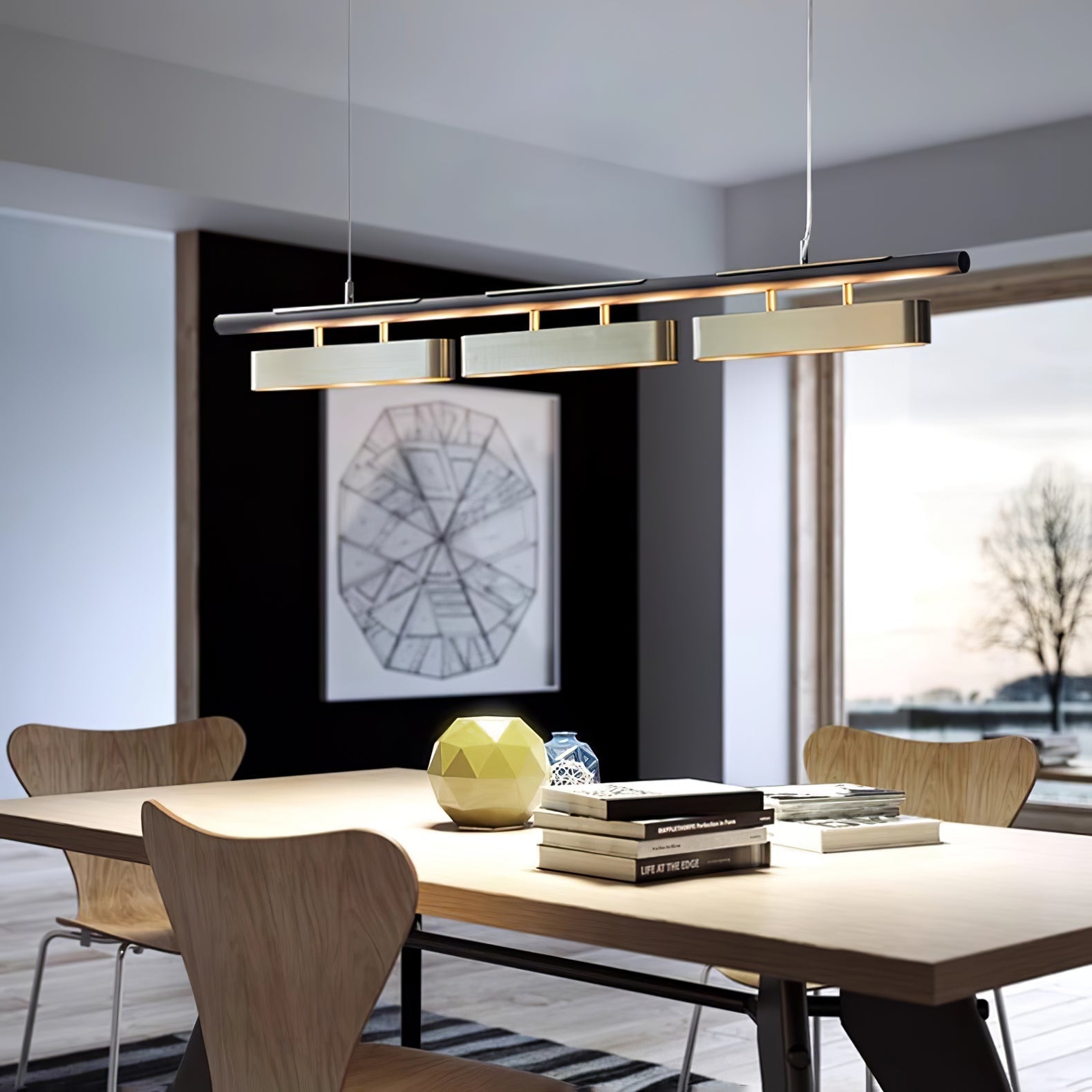 Elarain Suspension minimaliste en laiton