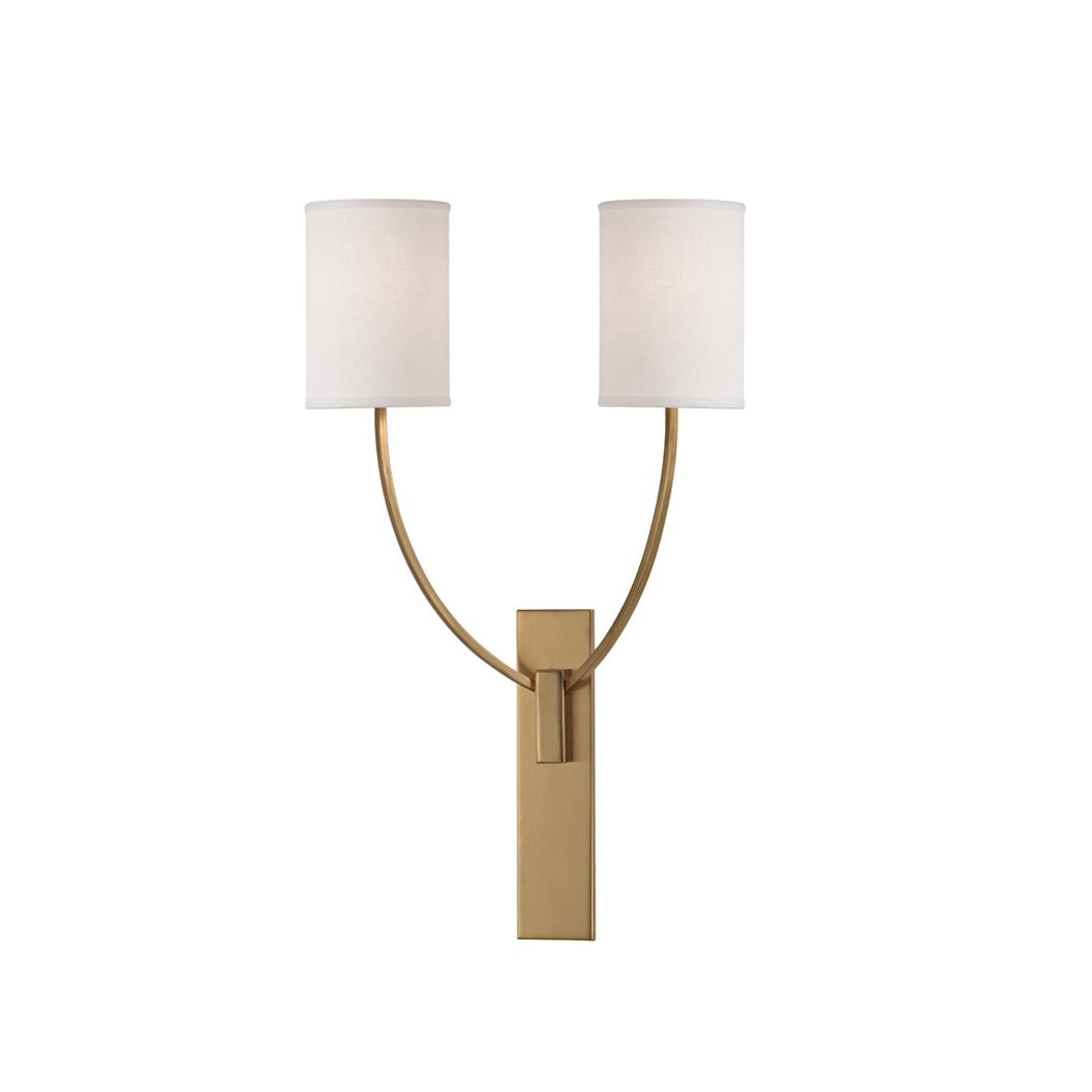 Slate Lampe Murale En Métal Et Tissu Minimaliste Moderne