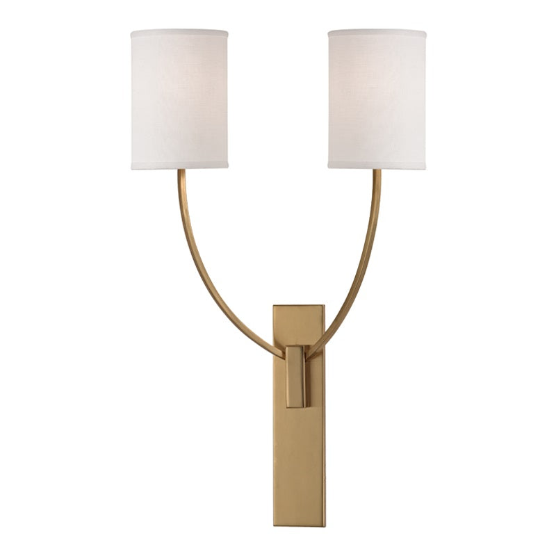 Slate Lampe Murale En Métal Et Tissu Minimaliste Moderne
