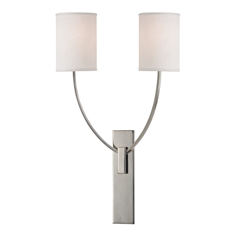 Slate Lampe Murale En Métal Et Tissu Minimaliste Moderne