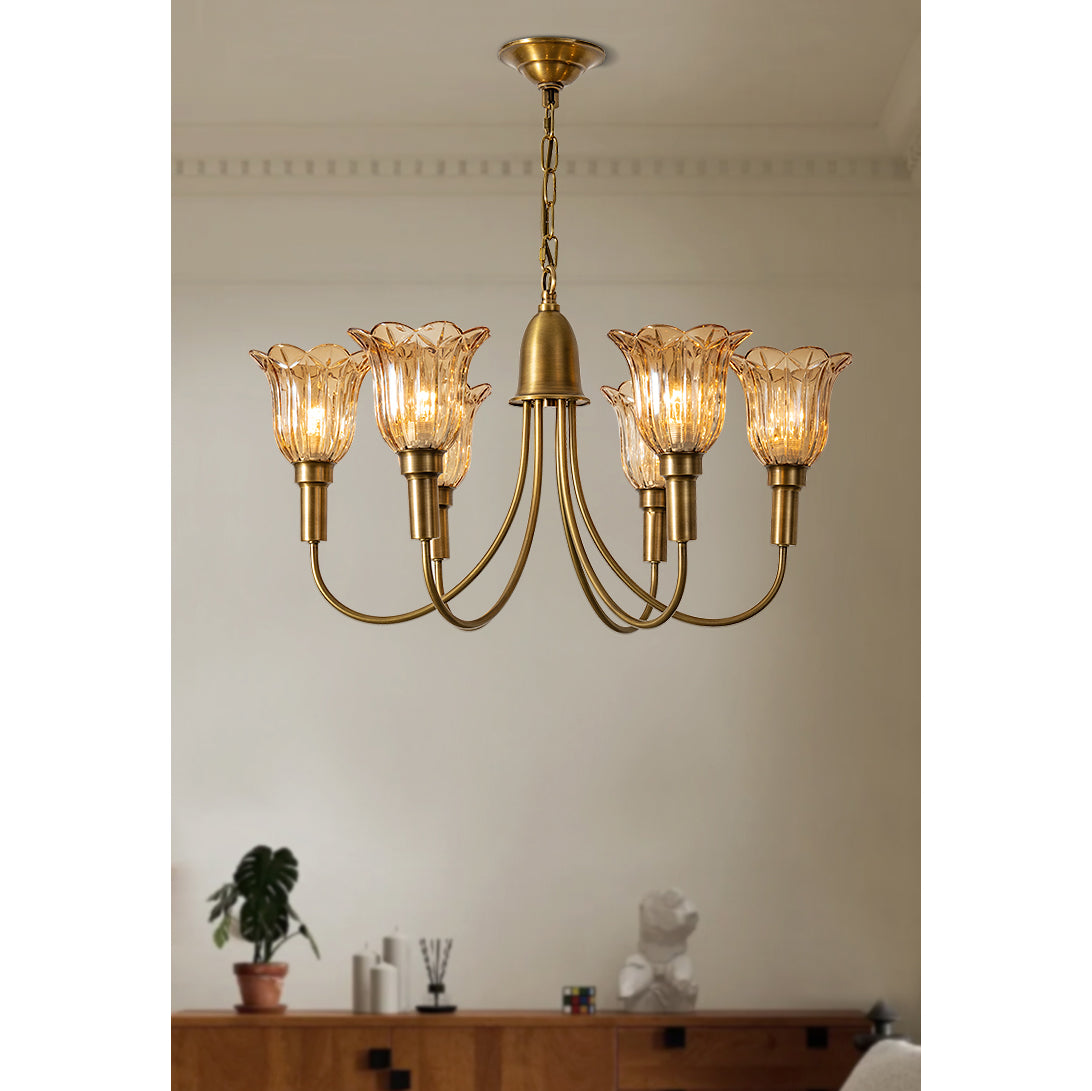Tempo Lustre Métal Laiton Art Déco Vintage