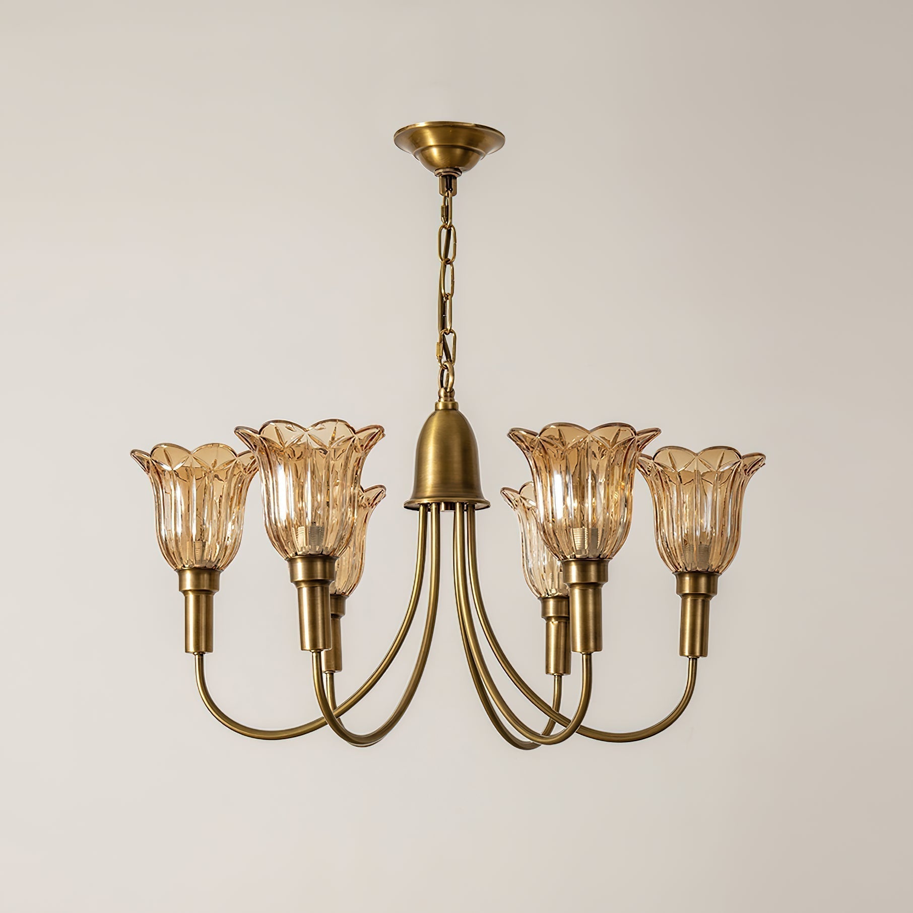 Tempo Lustre Métal Laiton Art Déco Vintage
