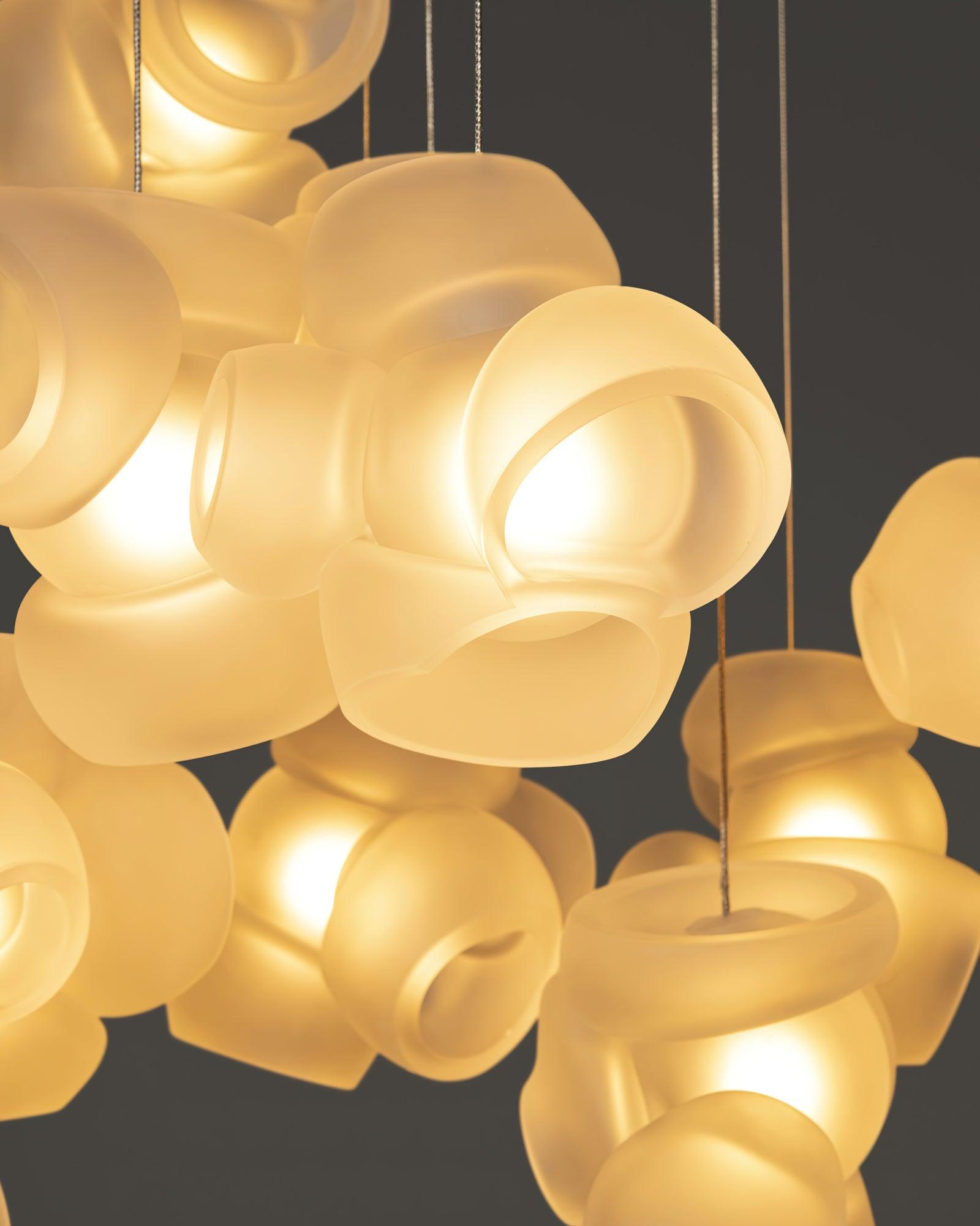 Zamarir Suspension en Verre Cluster de Bulles
